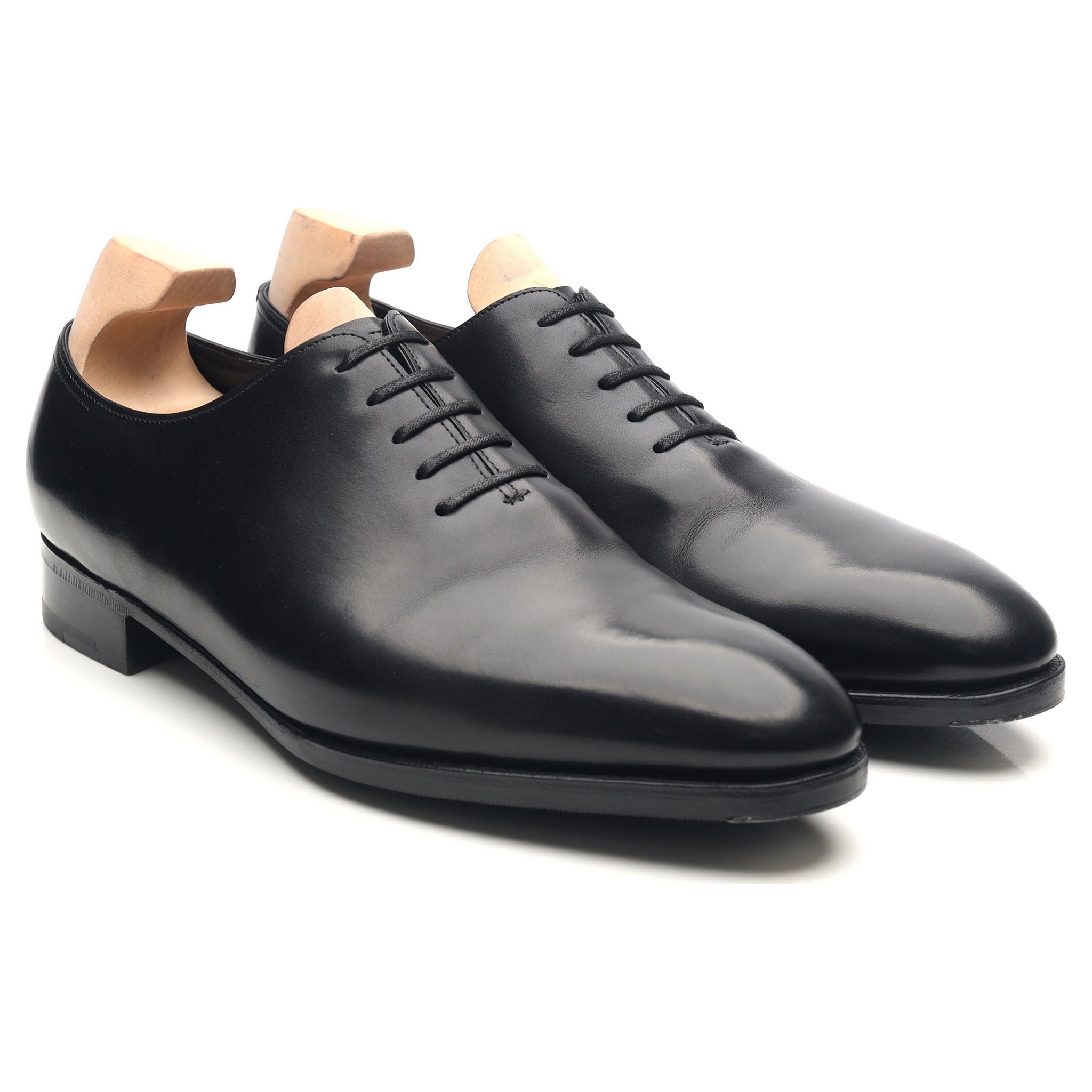 John Lobb Marldon oxford cuir noir UK 9 E wholecut
