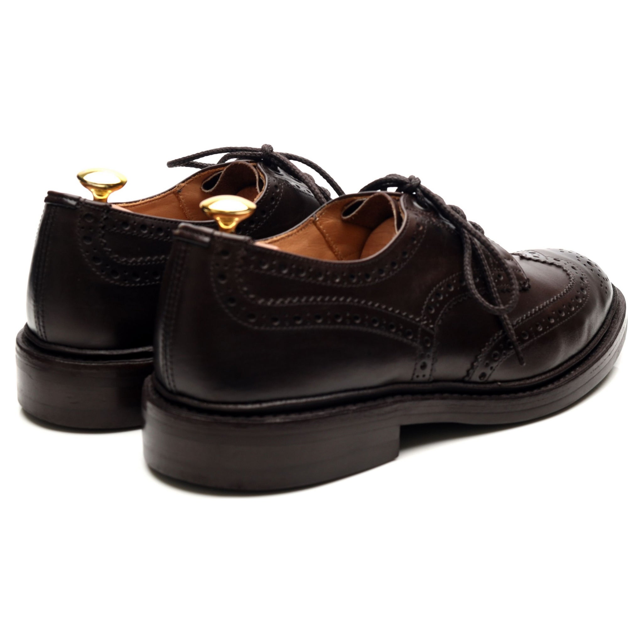 Tricker's Bourton derby brogues cuir marron pointure 8