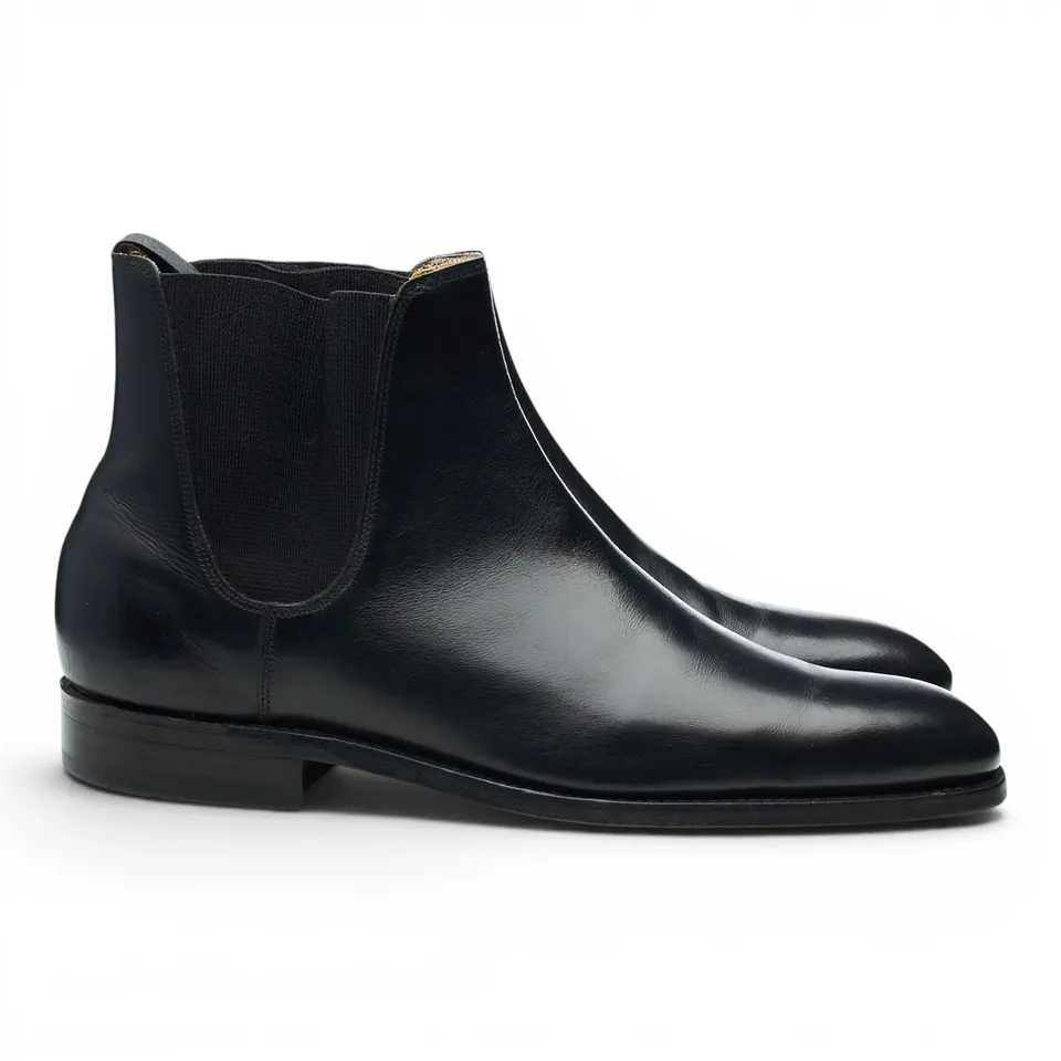 Barker chelsea boots cuir noir pointure UK 7 large