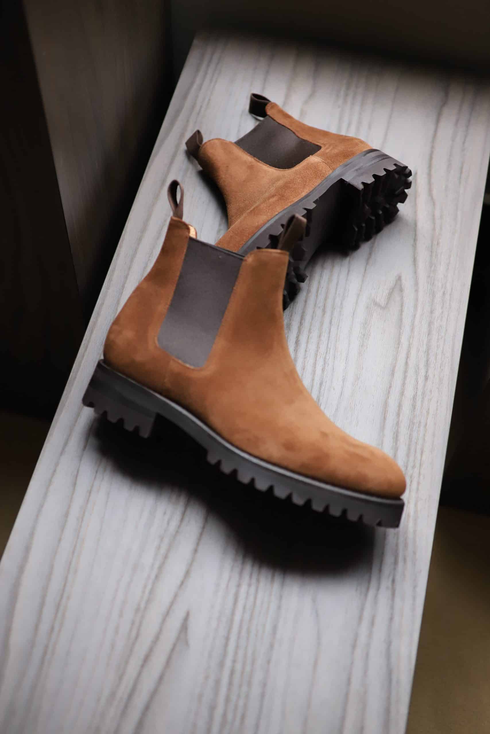 Malfroid Berrière II boots chelsea daim semelle commando