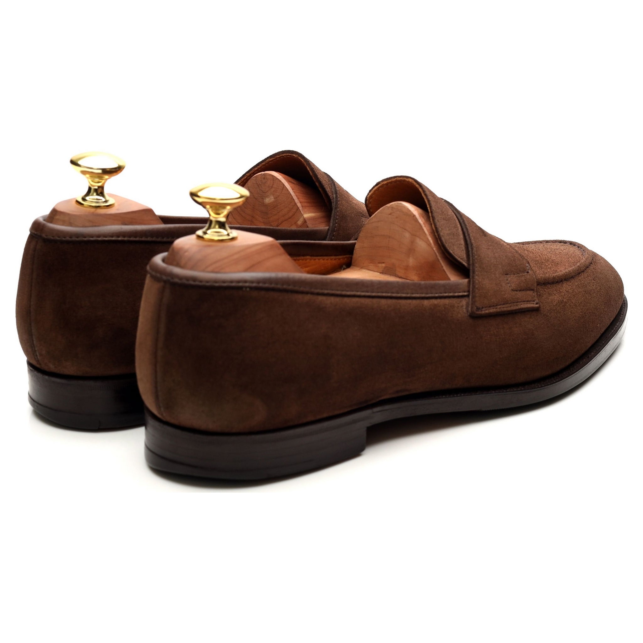 Ralph Lauren mocassins penny daim marron UK 8