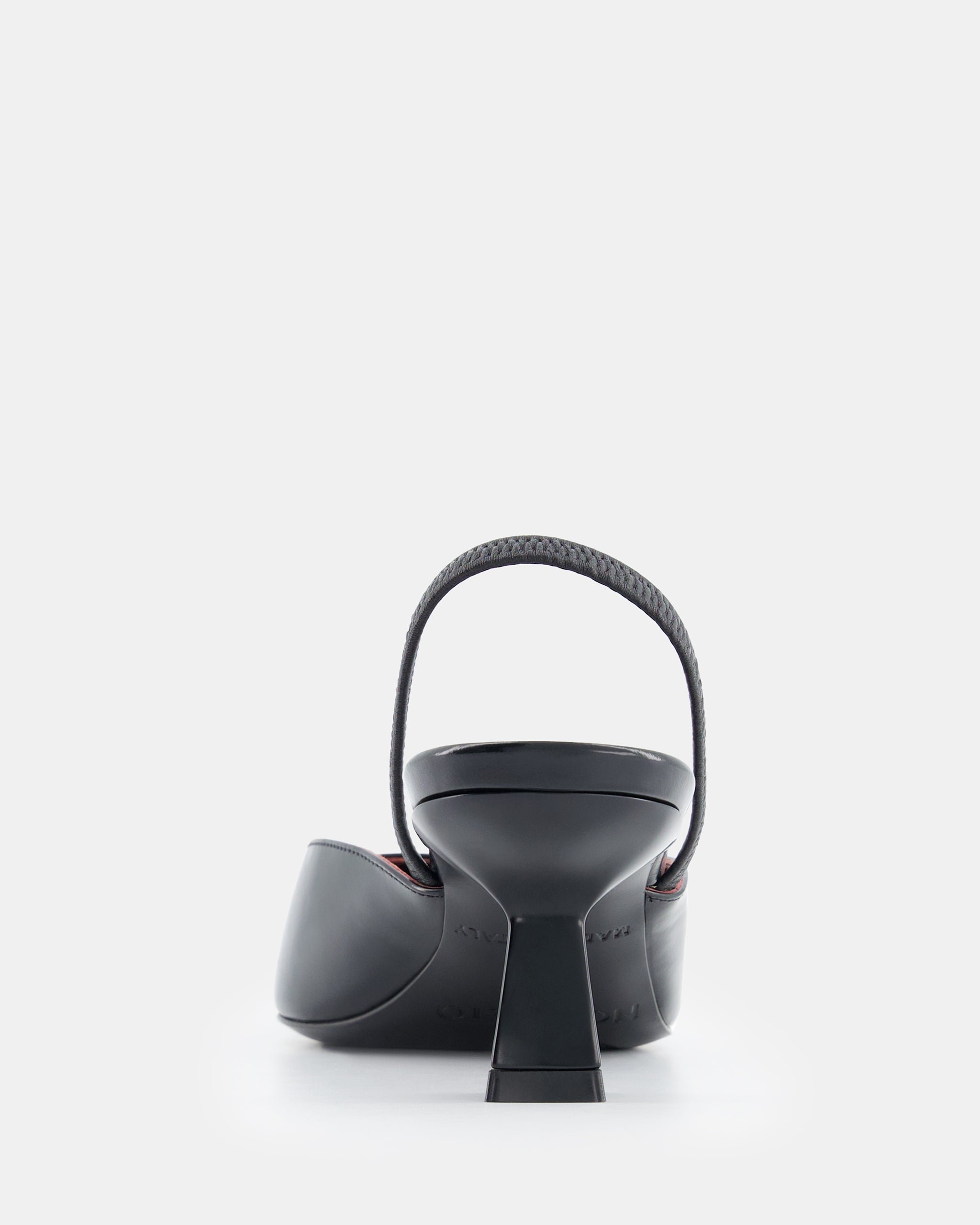 Nodaleto Dona Sling Back 50 escarpins noir bout carré