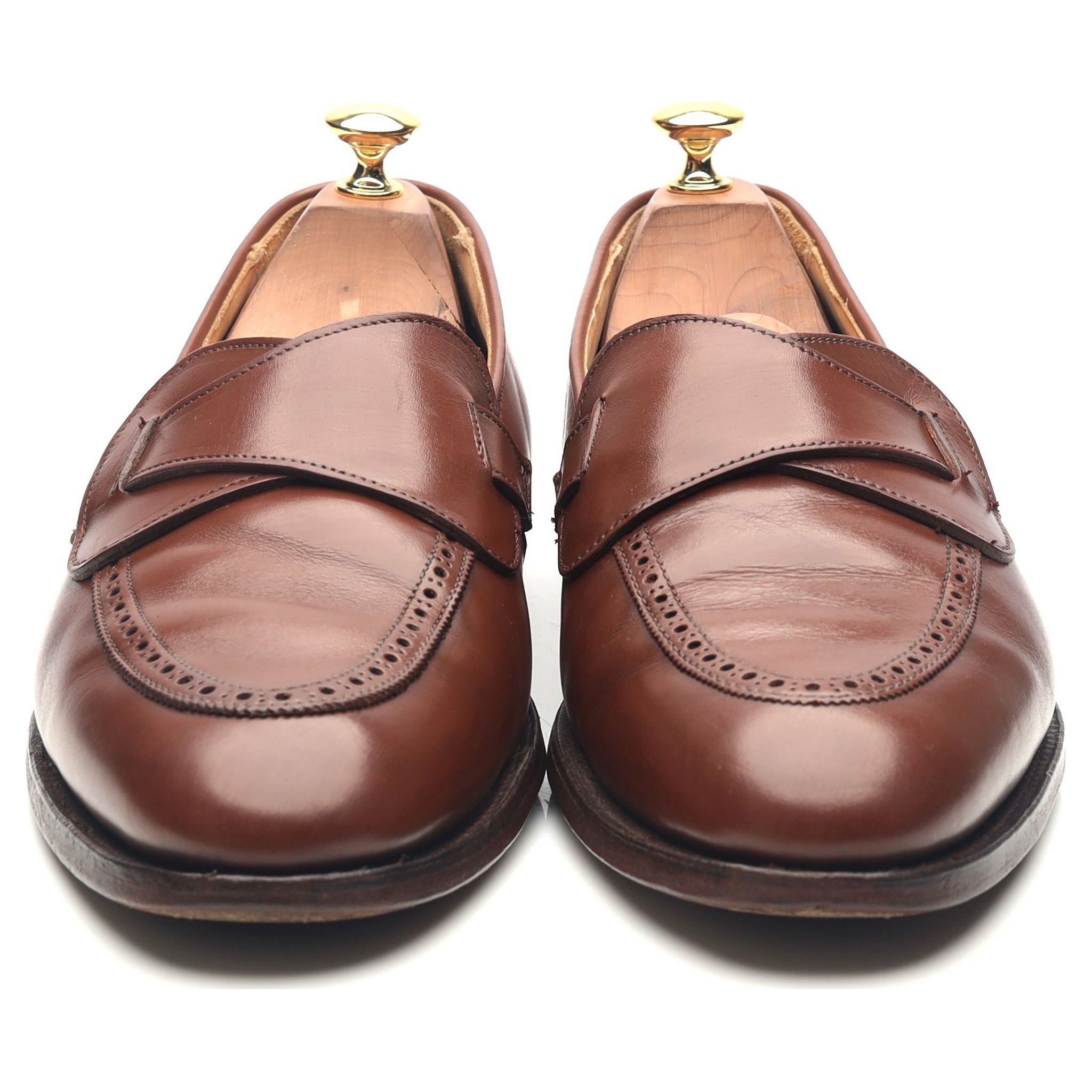 New & Lingwood Butterfly mocassins cuir marron pointure 9,5