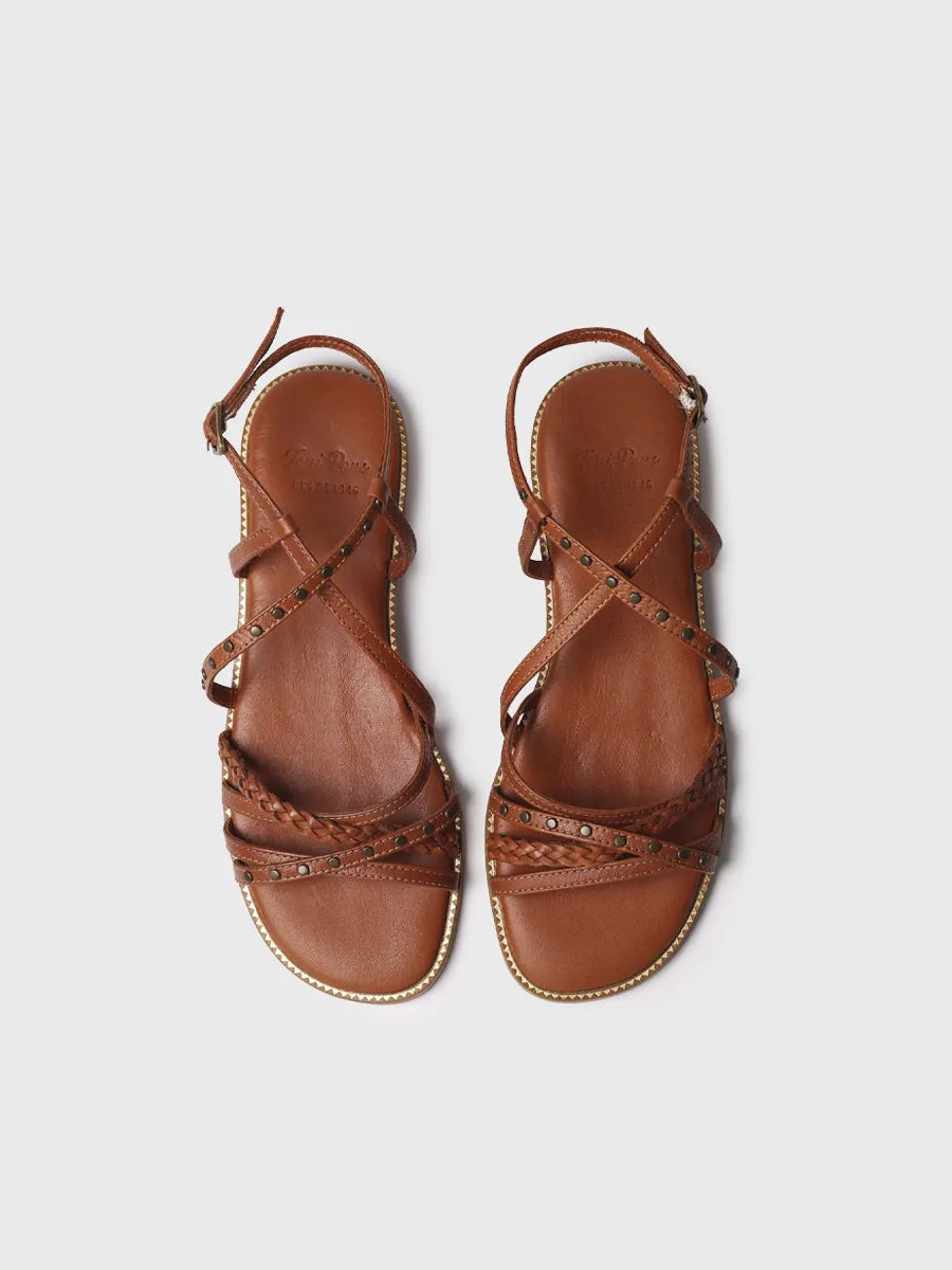 Toni Pons Bergen sandales femme cuir cloutées