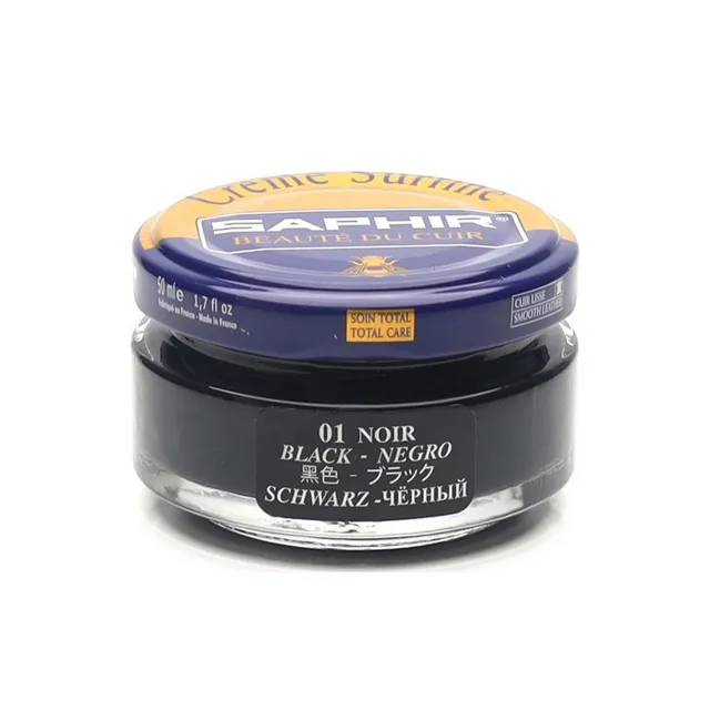Saphir Crème Surfine cirage cuir 50 ml noir 01 nourrissant
