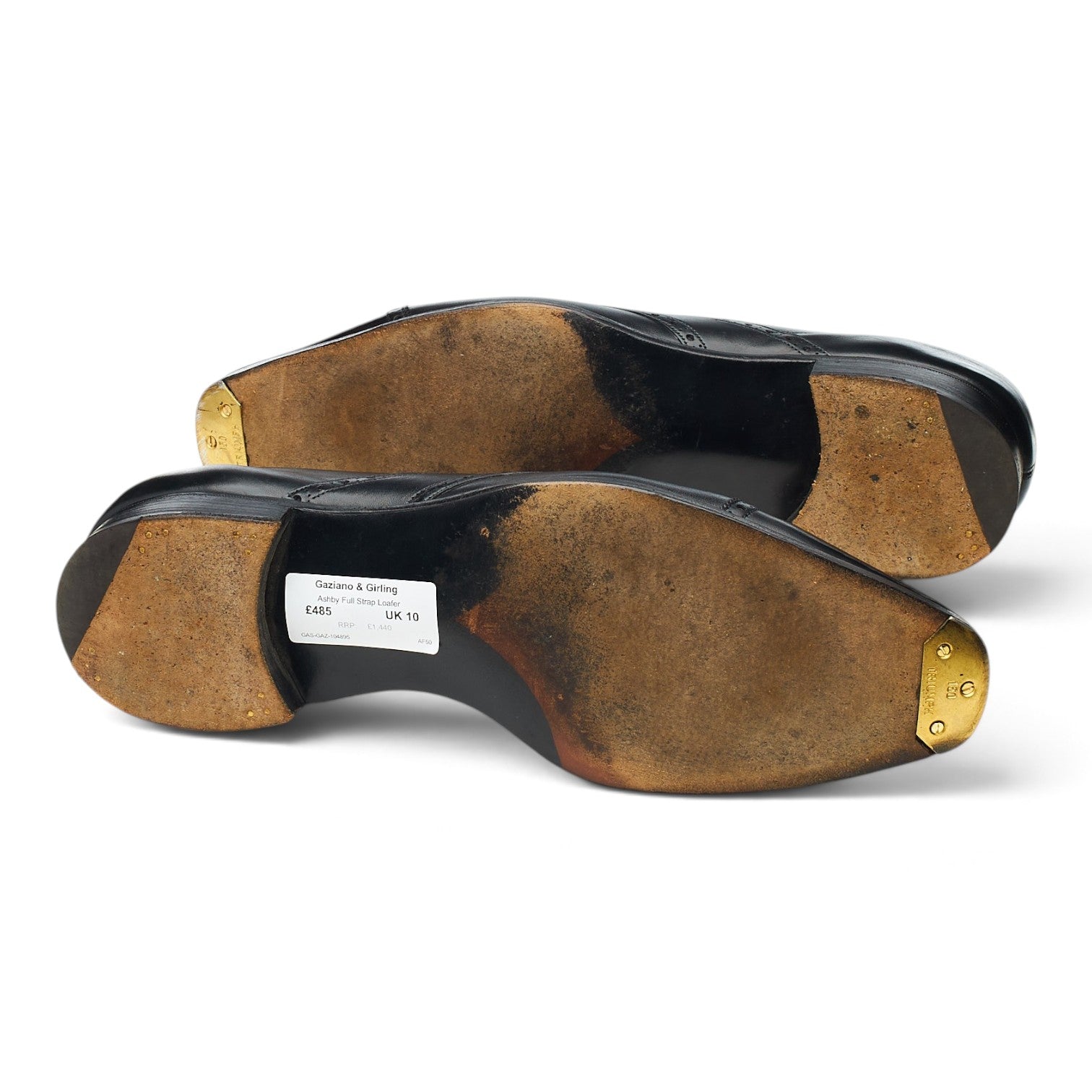 Gaziano & Girling Ashby mocassins noir cuir pointure UK 10