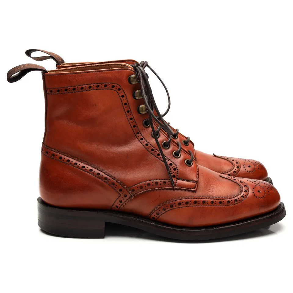 Cheaney bottines cuir marron brogue UK 4