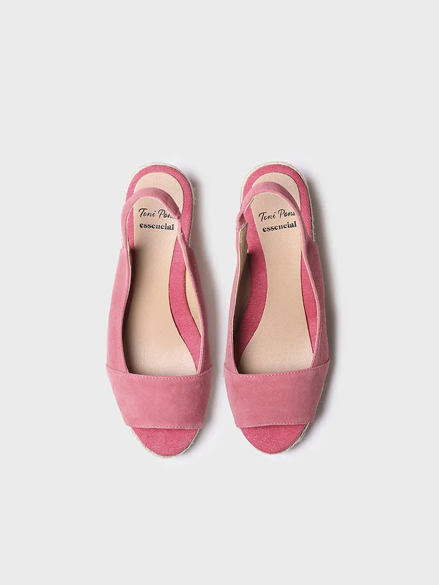 Toni Pons Monza-A espadrilles compensées suède talon 7,5 cm