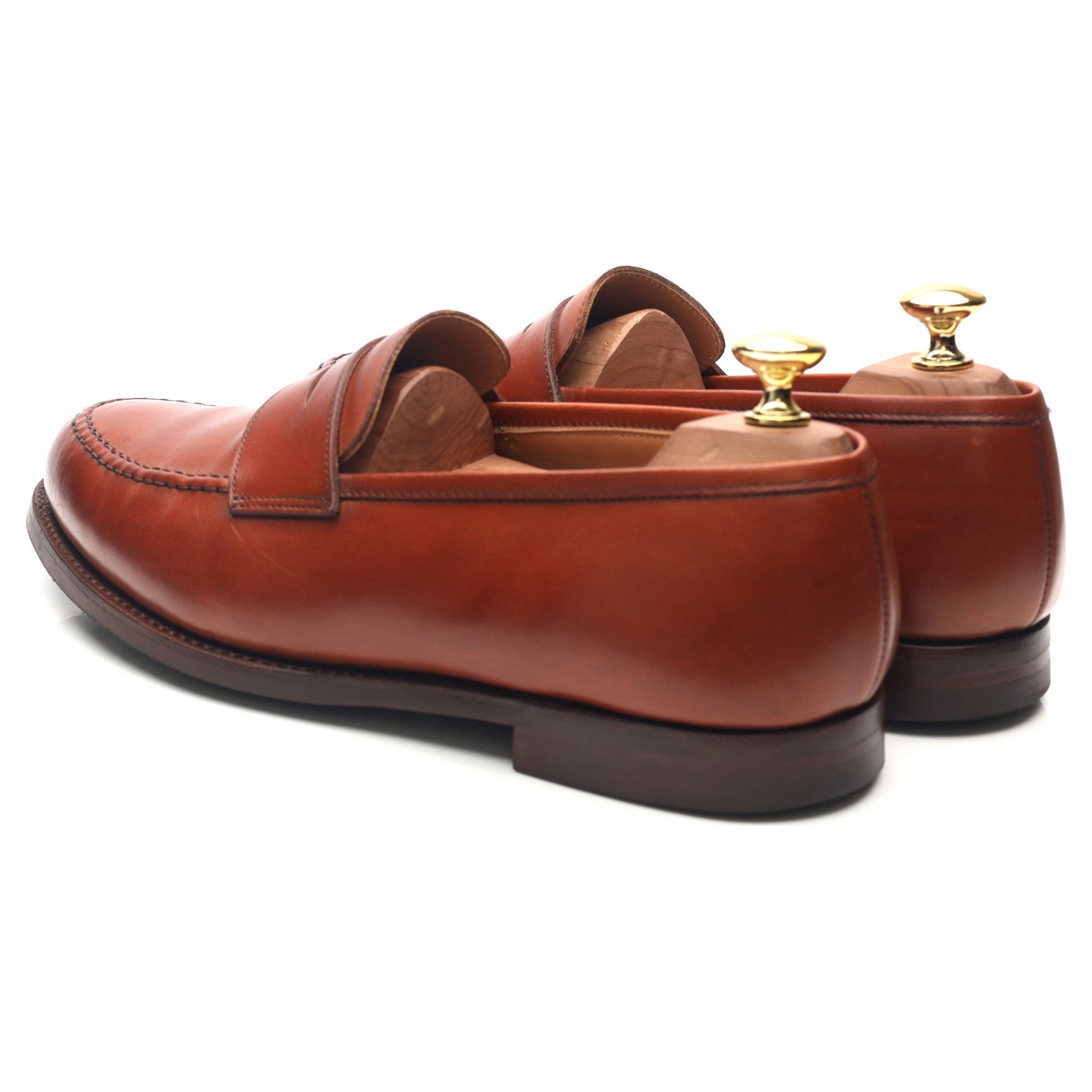 Crockett & Jones Boston mocassins marron cuir pointure 8.5