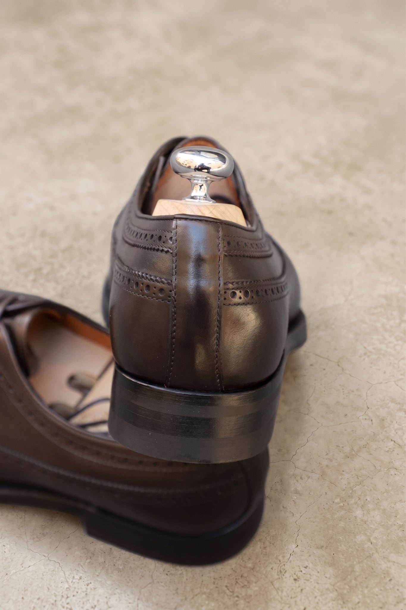Malfroid Brogue-Master derby box calf