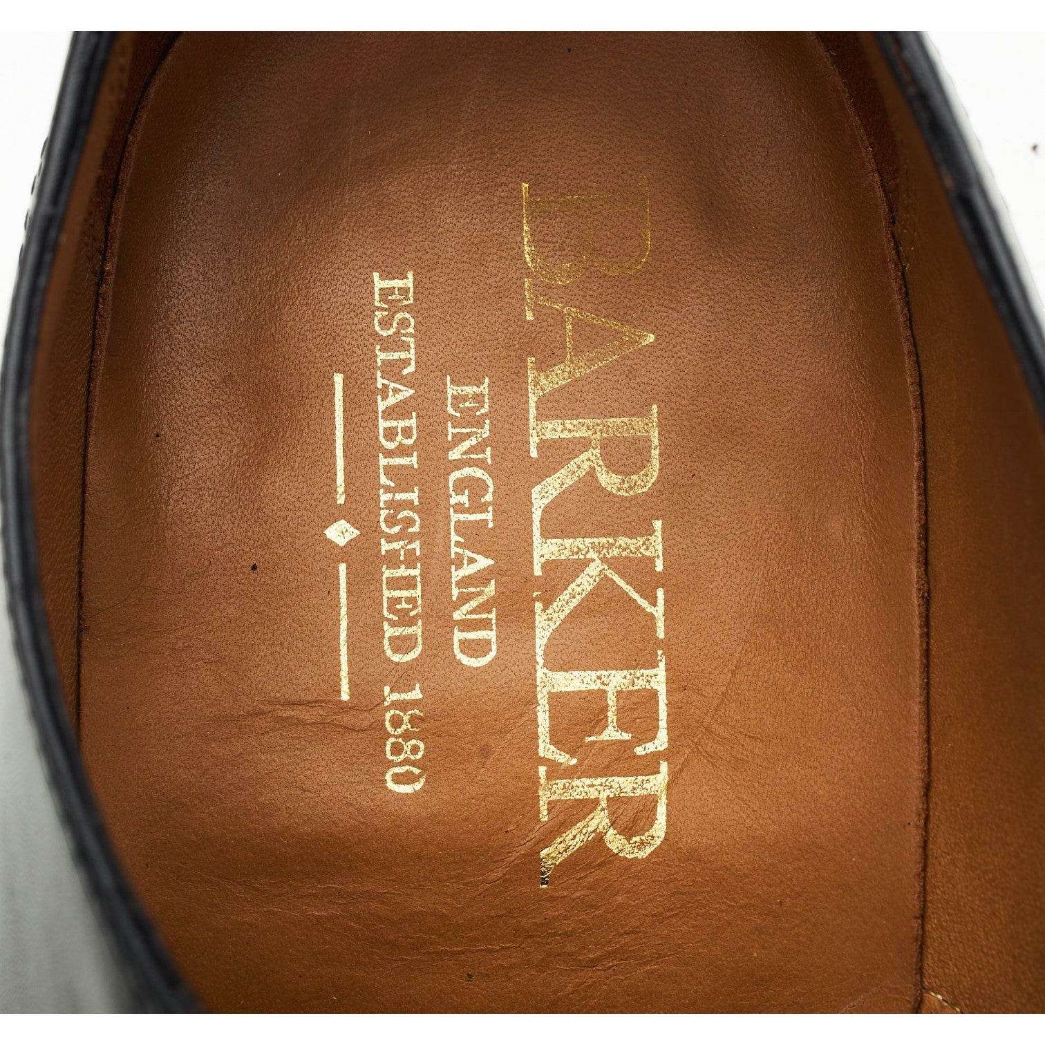 Barker Glasgow oxford brogue cuir noir UK 7.5