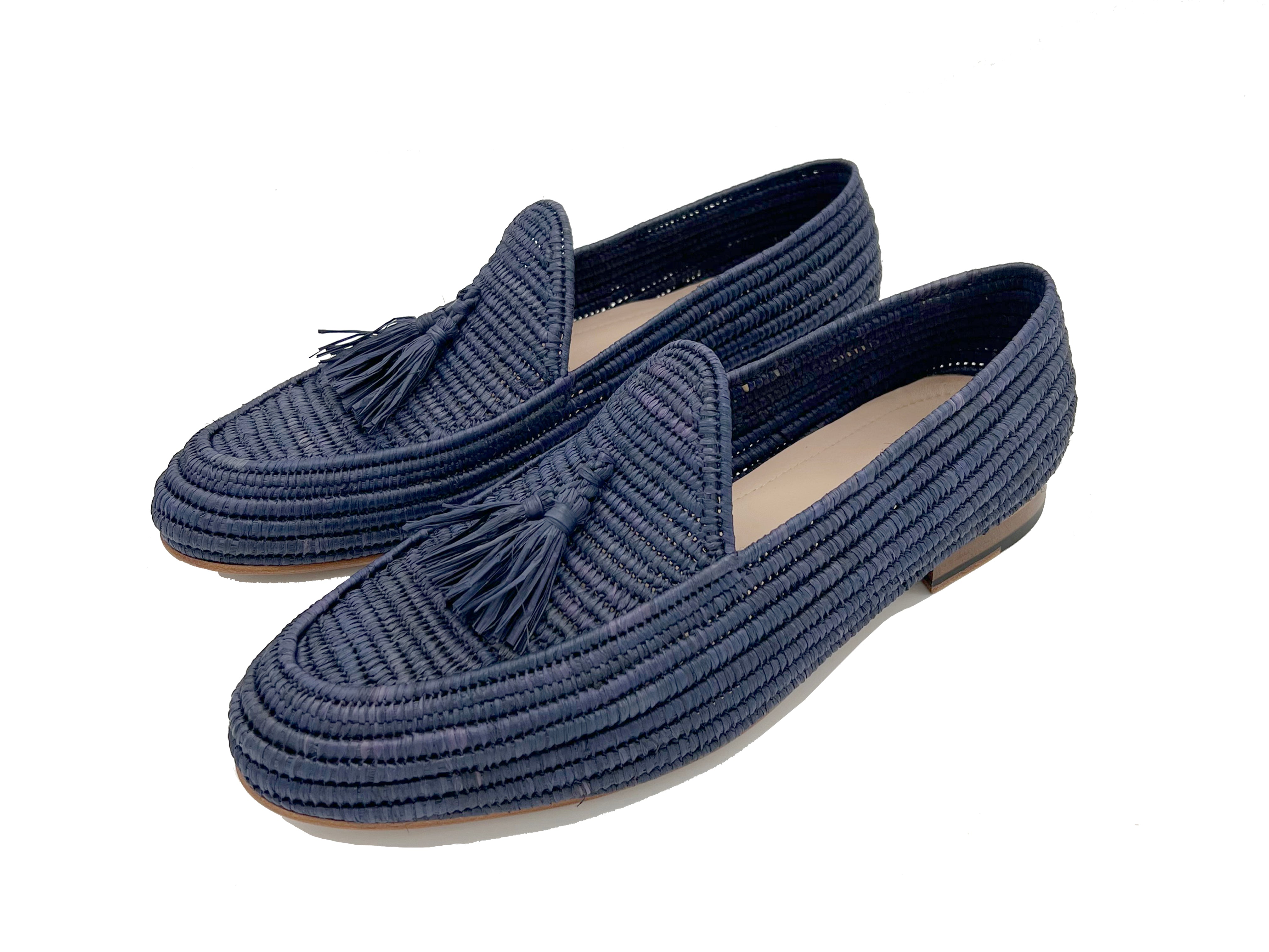 Contre-Allée Bachko mocassin raphia homme