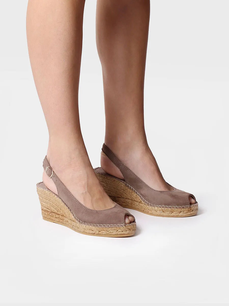 Toni Pons Calpe espadrille compensée toile talon 5 cm