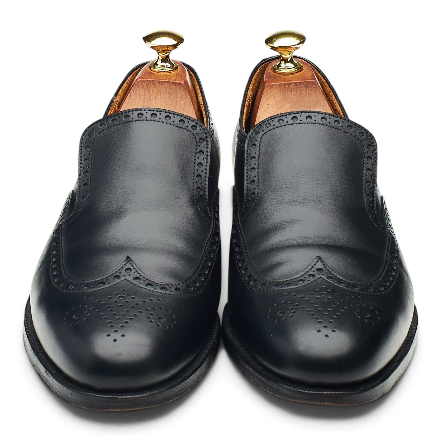 Crockett & Jones mocassins cuir noir pointure UK 7.5
