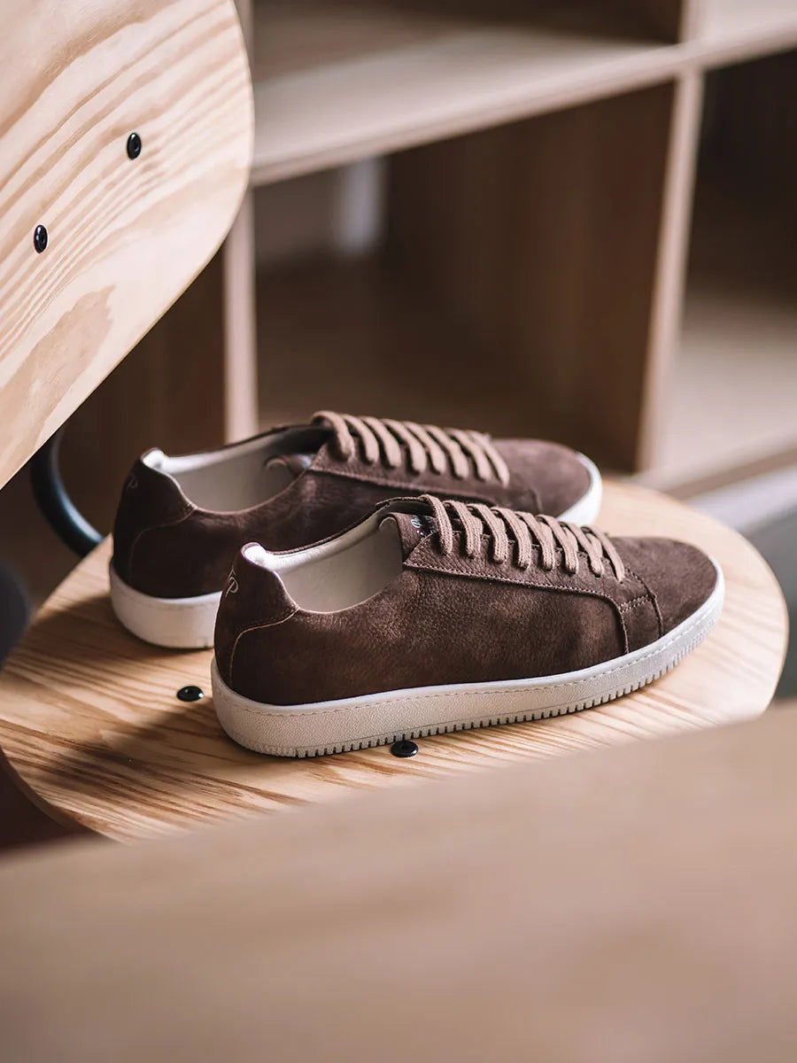 Toni Pons Dalmau baskets homme nubuck marron