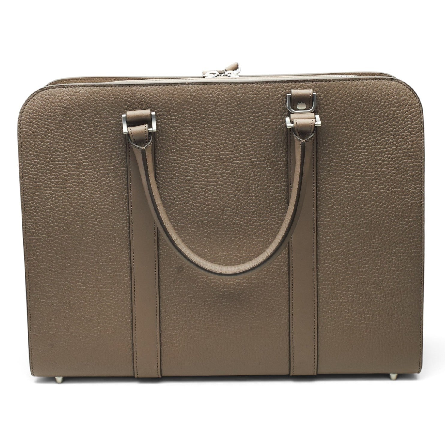 Carl Friedrik Palissy serviette cuir taupe 40,5 cm