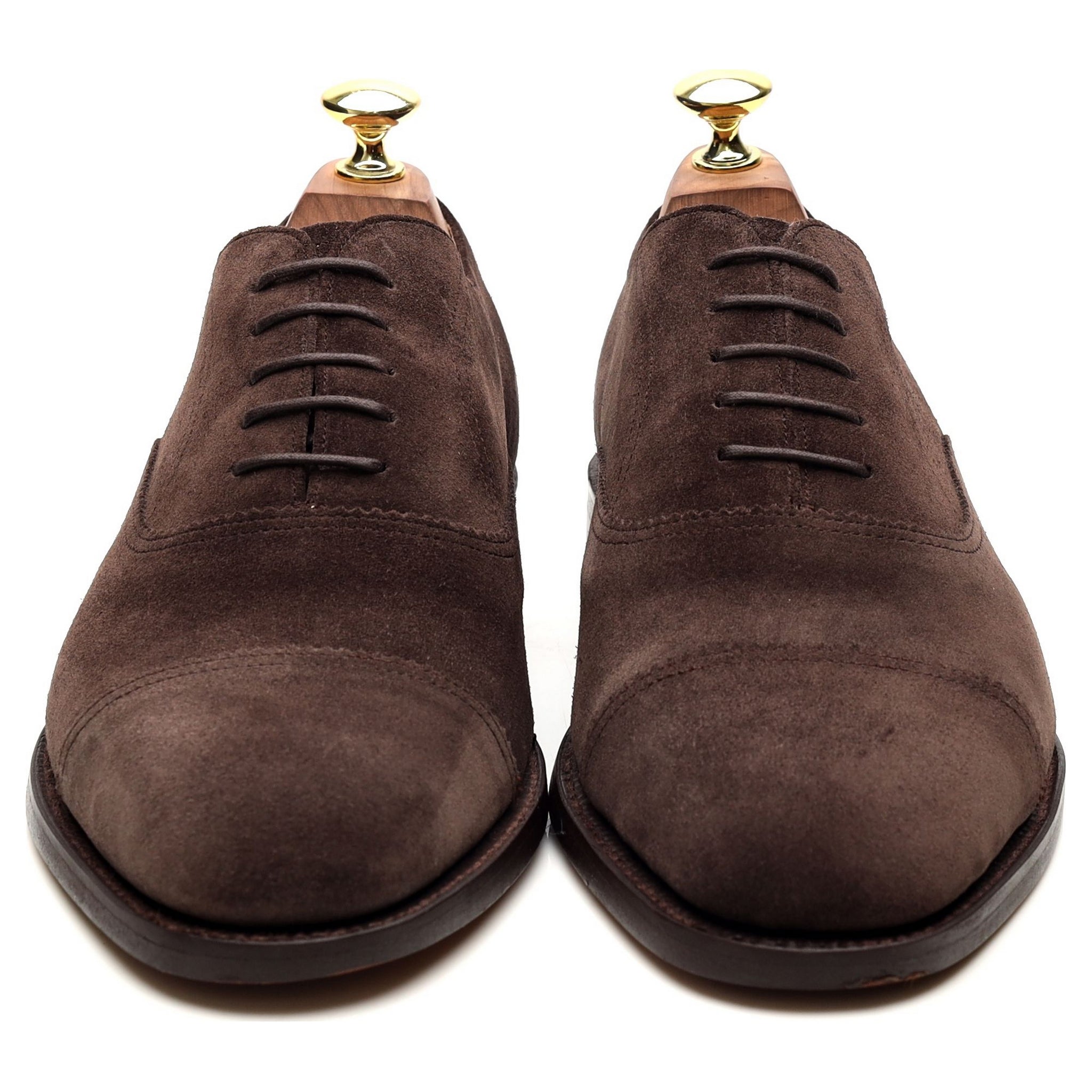 Barker Straight Cap richelieu suède marron pointure UK 7