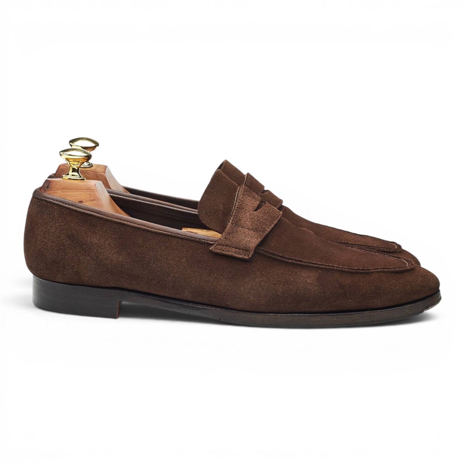 George Cleverley George mocassins daim marron UK 6.5