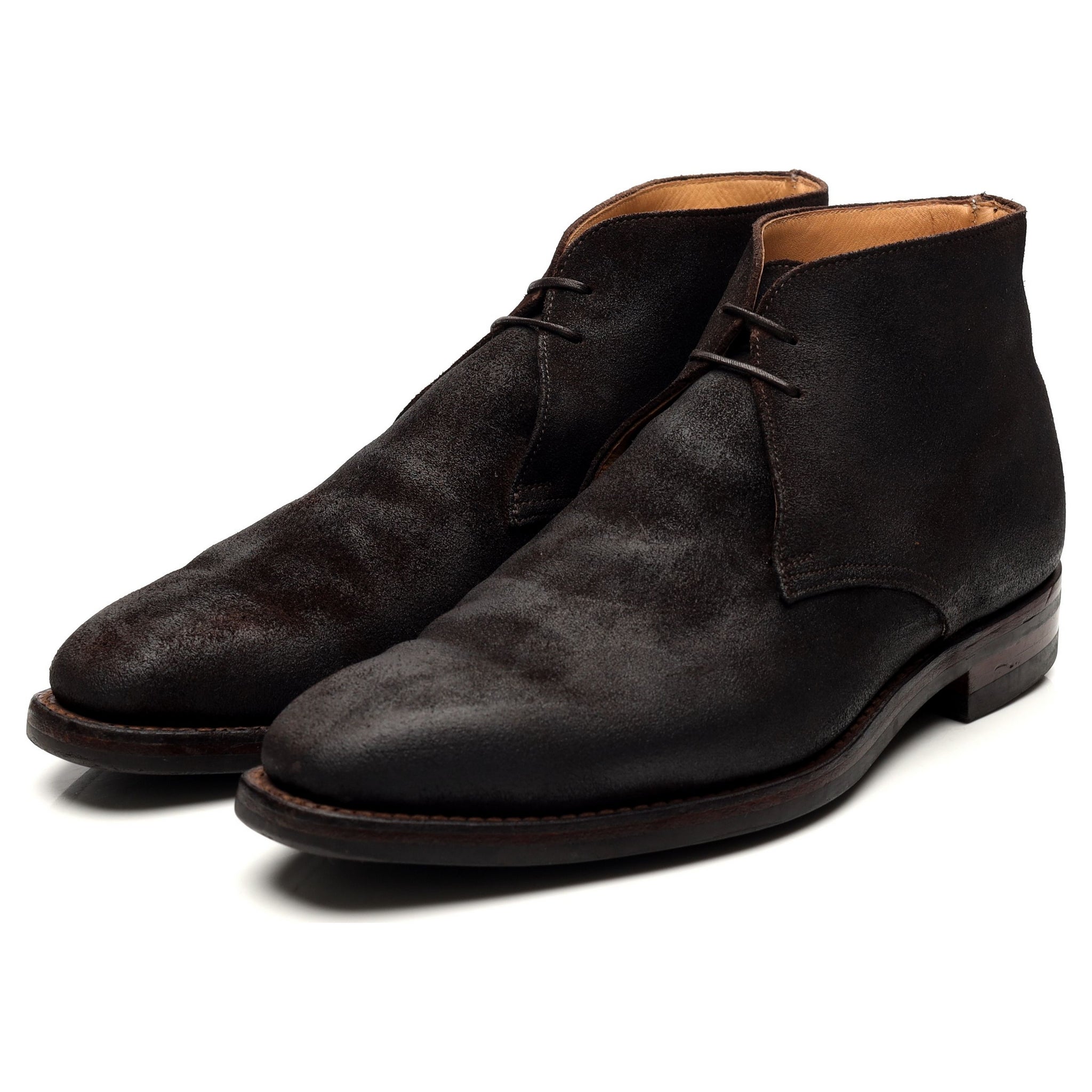 Crockett & Jones Tetbury bottes chukka daim marron UK 7