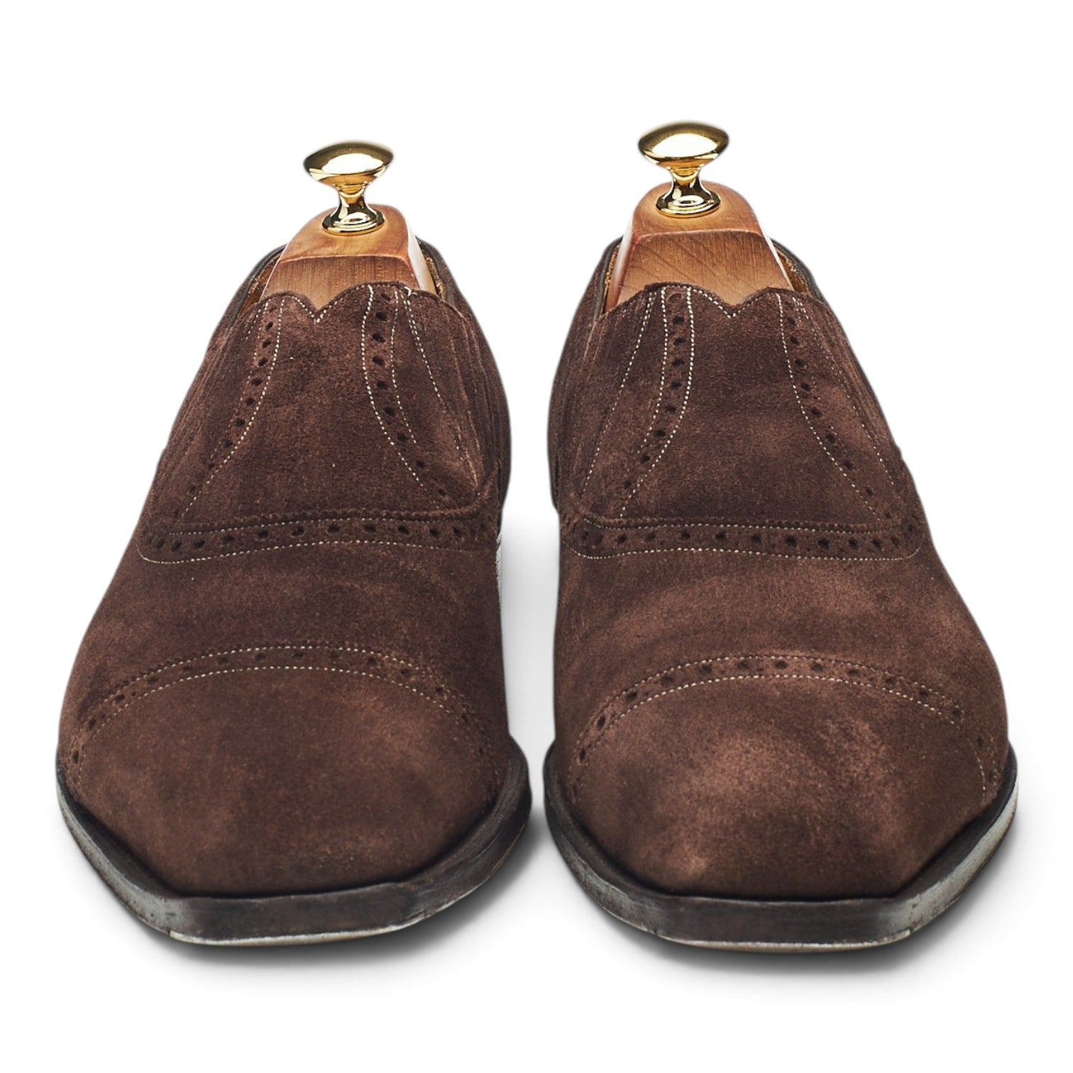 Gaziano & Girling Chelsea brogue suède marron UK 10
