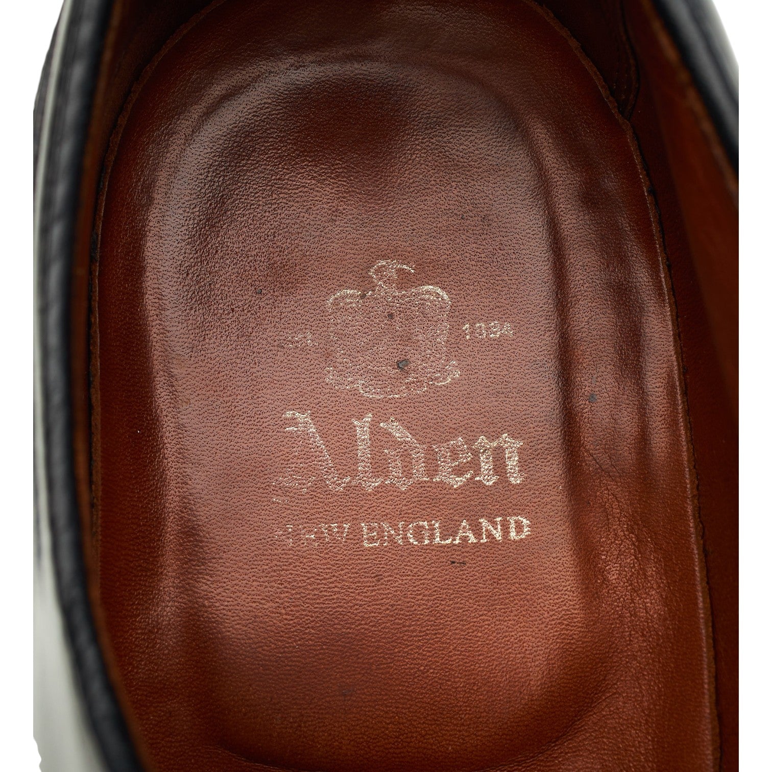 Alden 2161 derby cuir cordovan noir UK 6