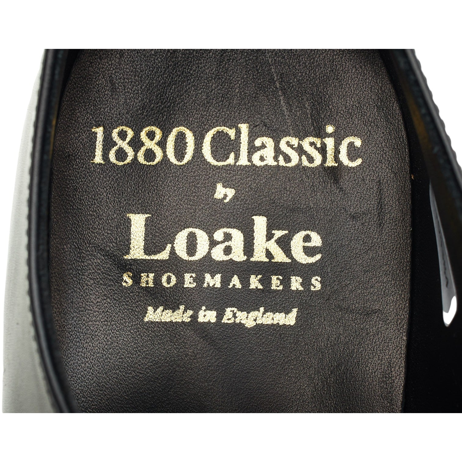 Loake 1880 Medway derbies à boucle cuir noir UK 7.5