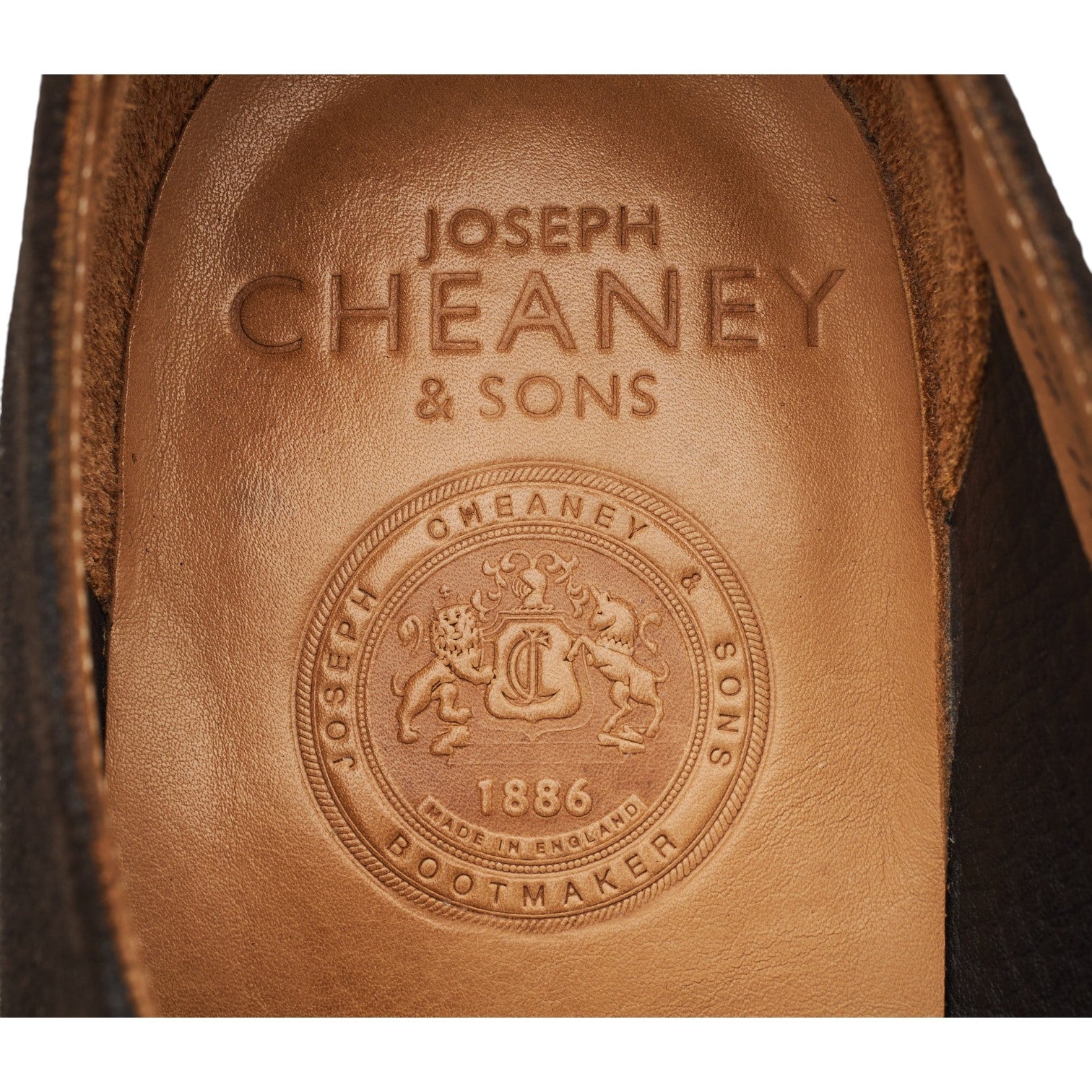 Cheaney Wye II derby daim marron foncé 7 UK cuir
