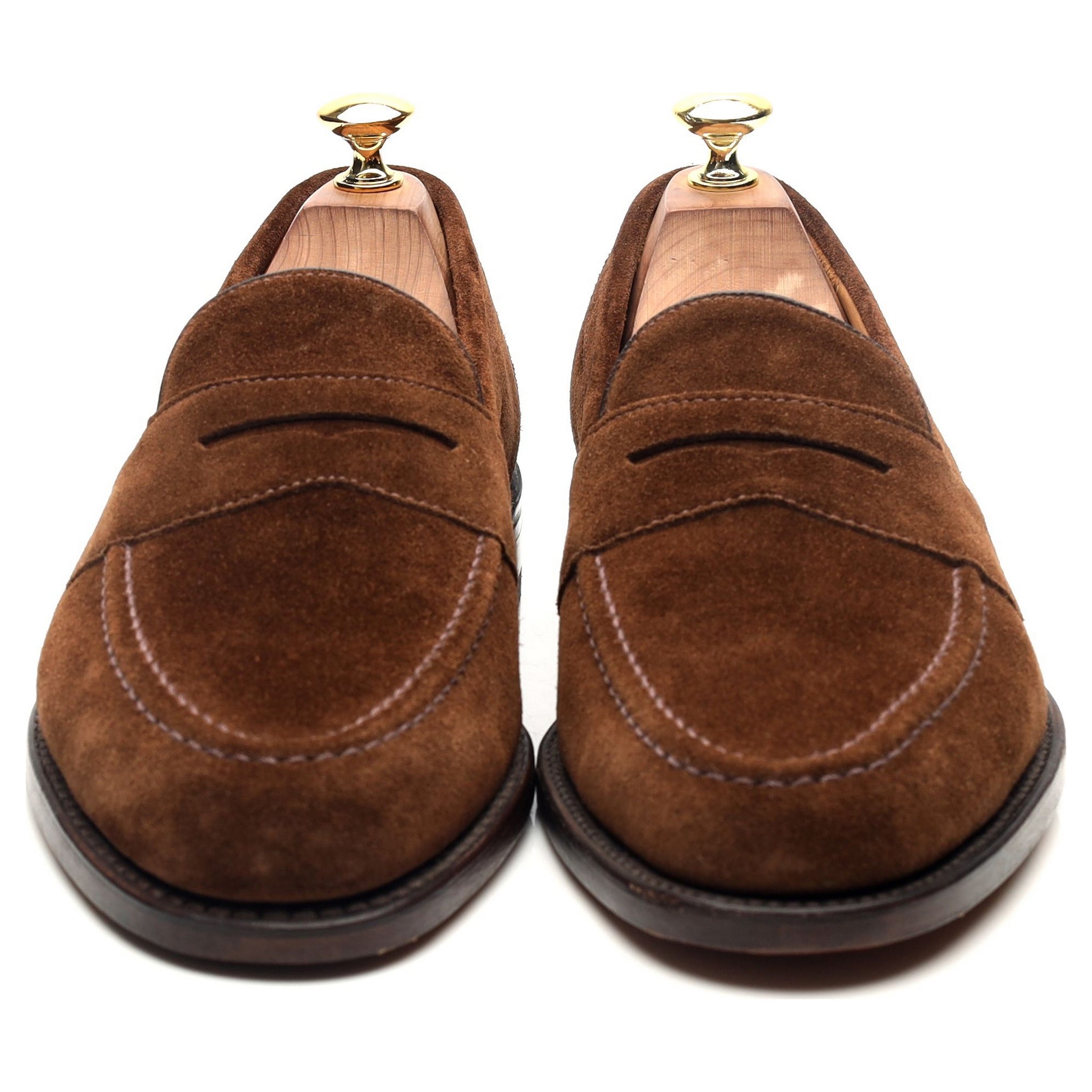 Loake Imperial mocassin daim marron UK 8