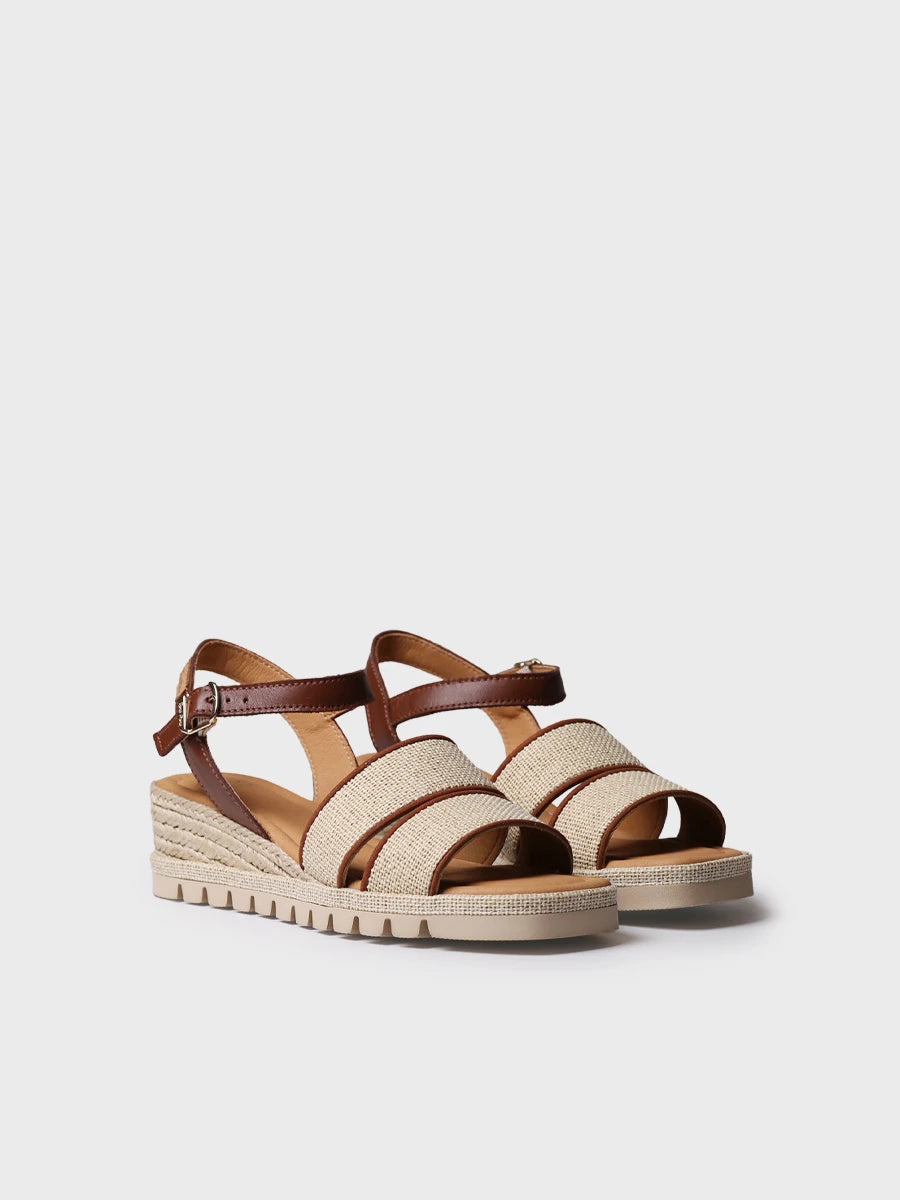 Toni Pons Aura sandale compensée femme cuir 5 cm