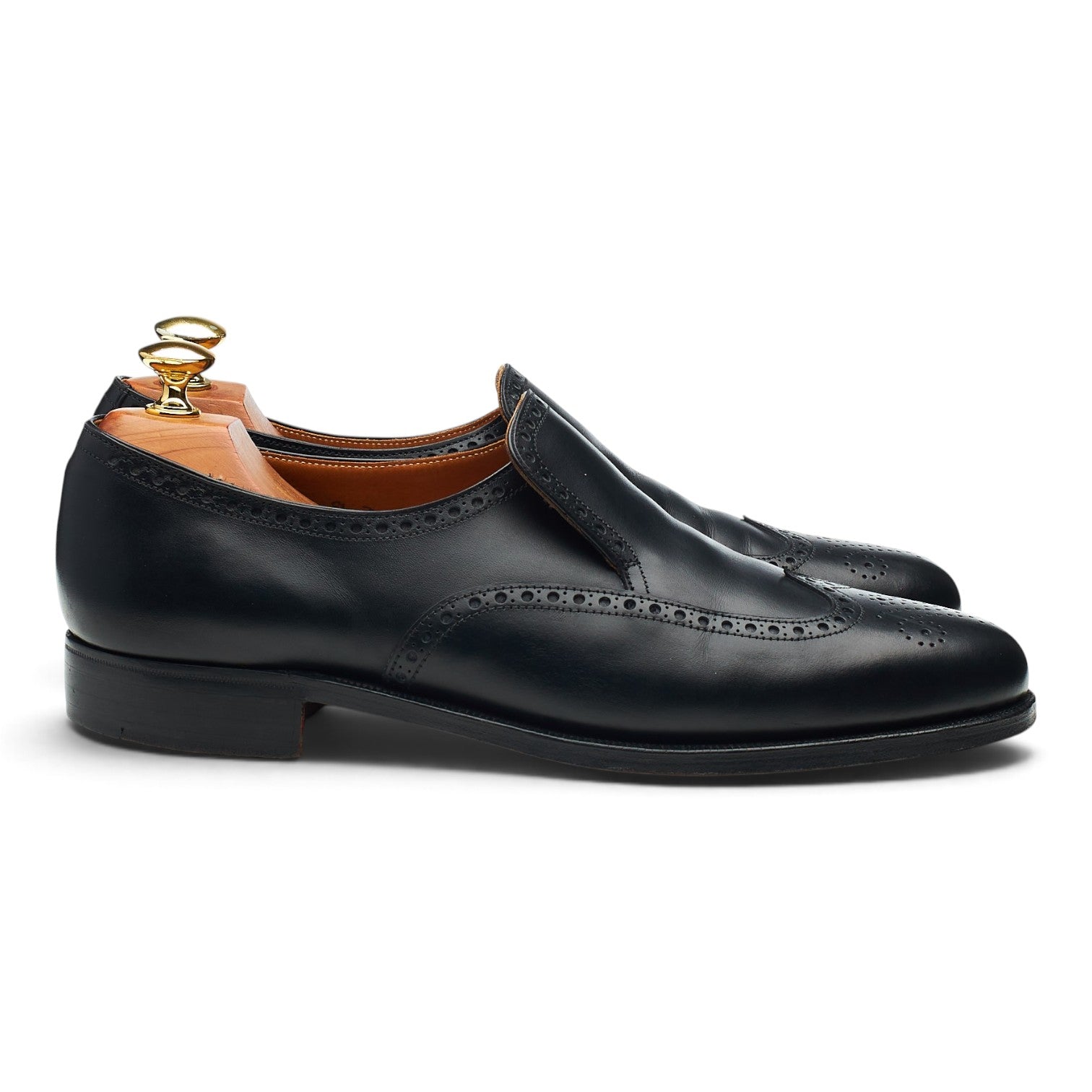 Crockett & Jones mocassins cuir noir pointure UK 7.5