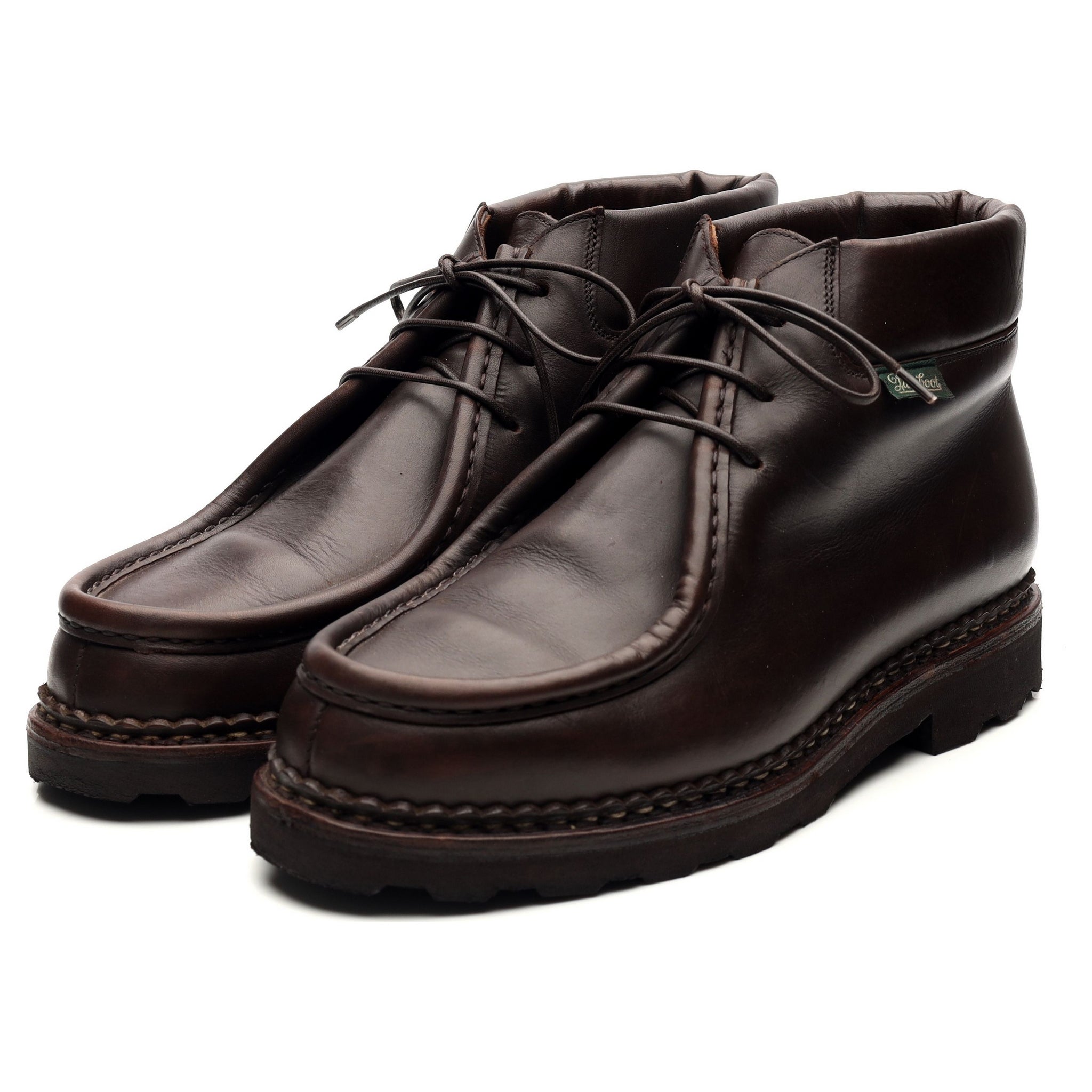 Paraboot boots cuir marron foncé UK 8