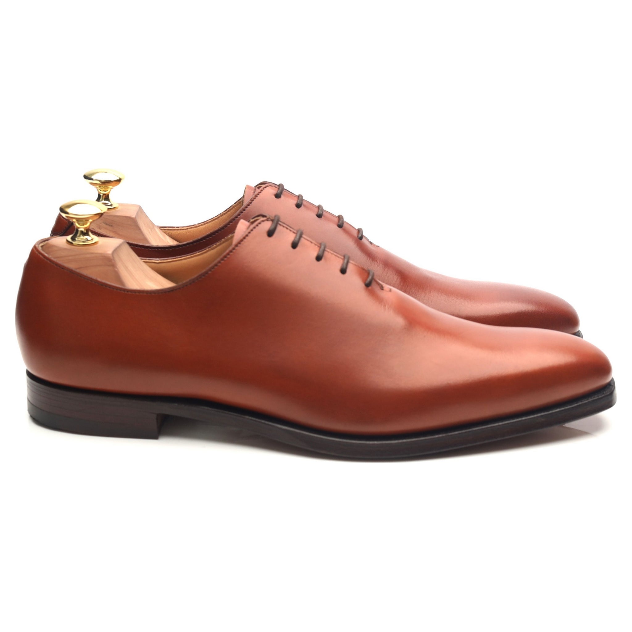 Crockett & Jones Alex derbies one-cut cuir camel UK 8.5