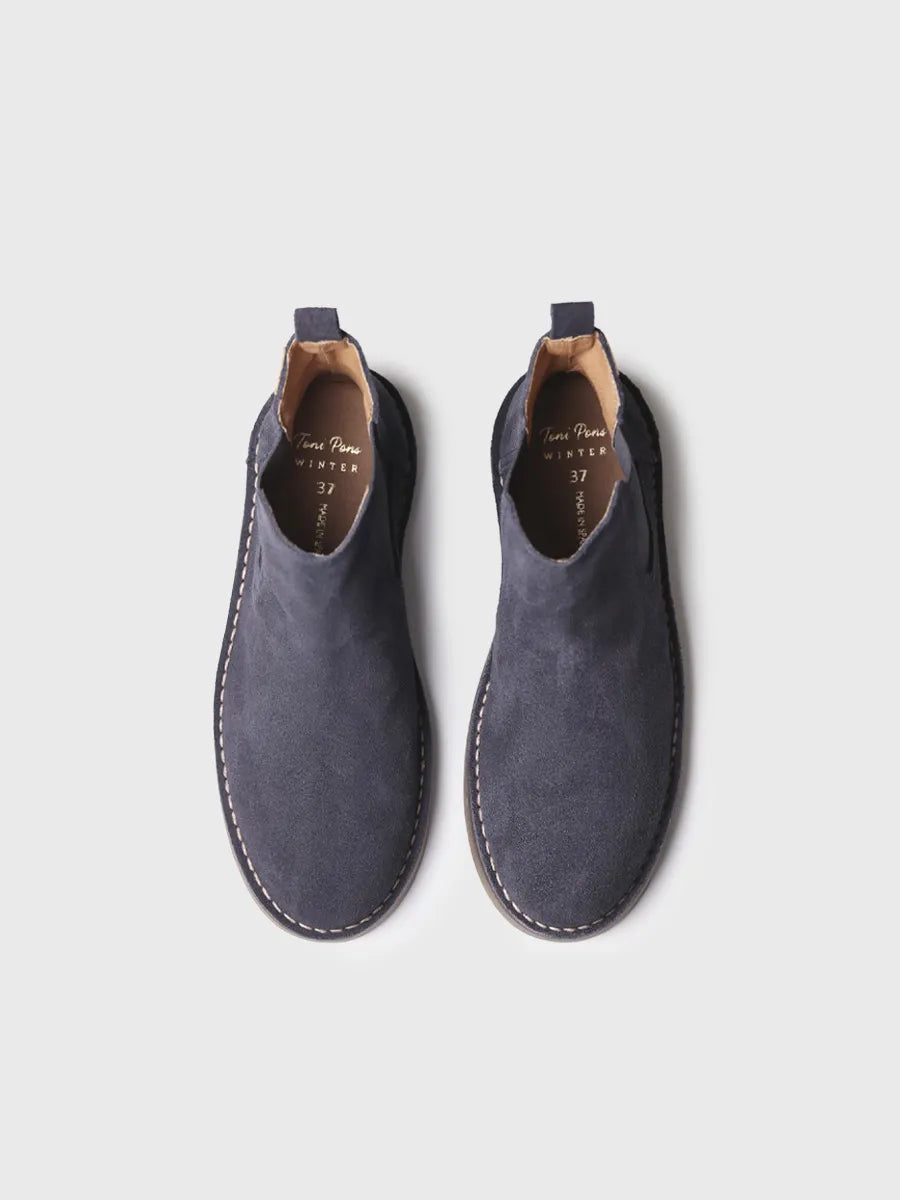 Toni Pons Isa-SY bottines velours océano élastiques