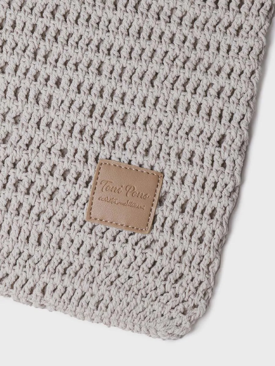 Toni Pons Goia sac crochet femme écru vegan