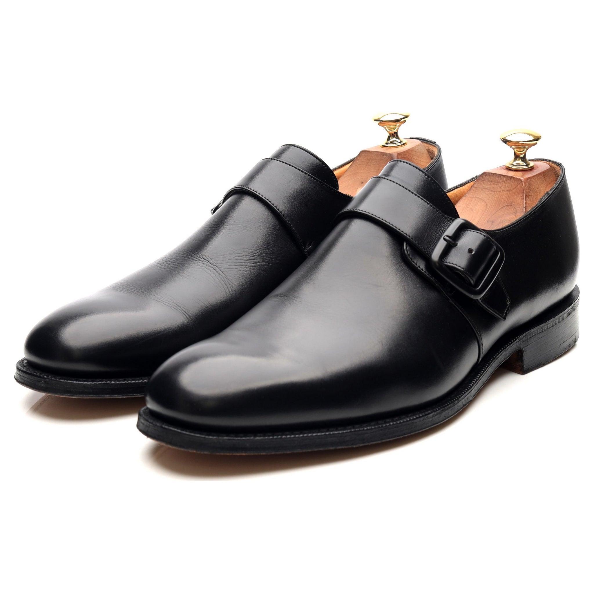 Church's Abington chaussures monk cuir noir UK 9
