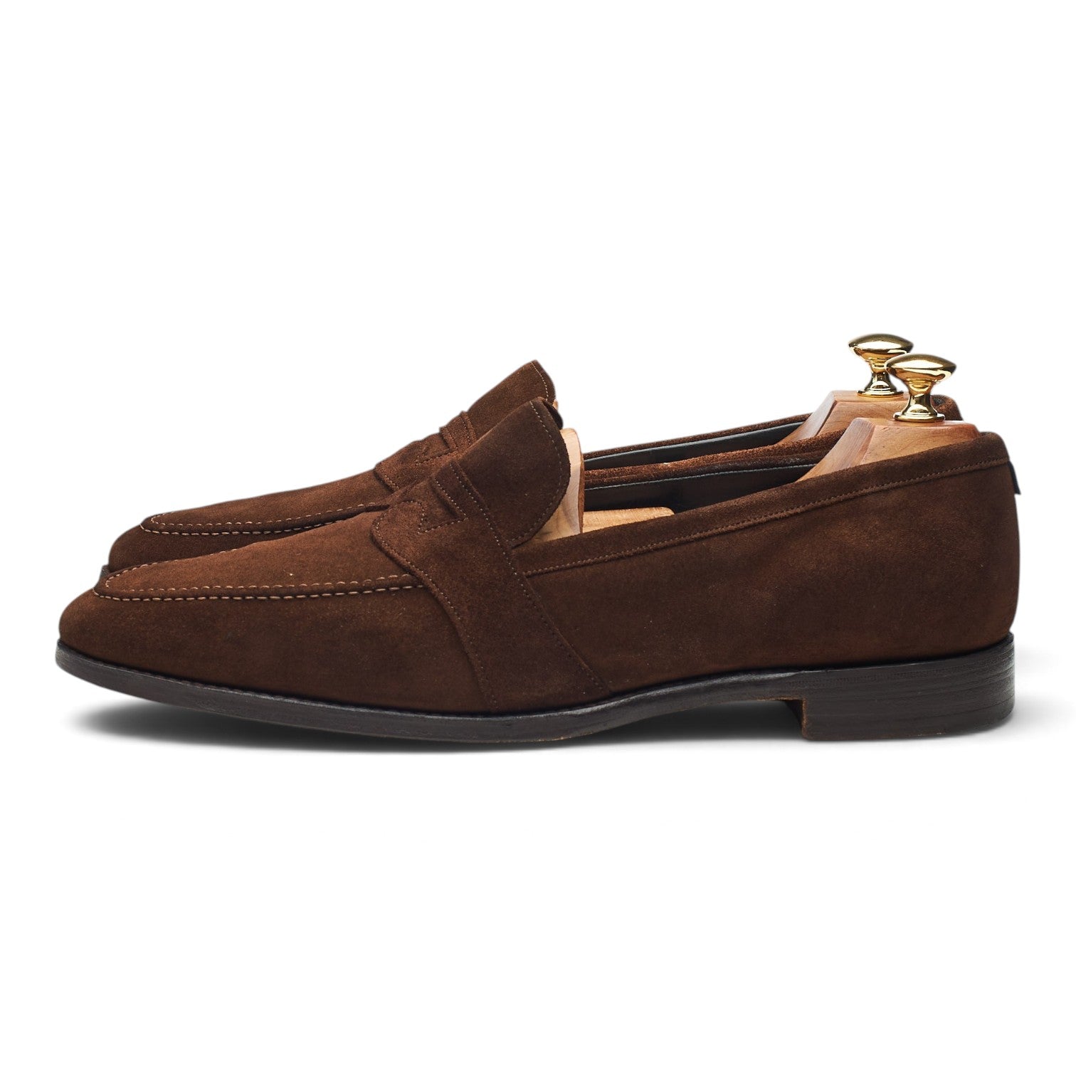 Gieves & Hawkes mocassins marron foncé UK 9 suède