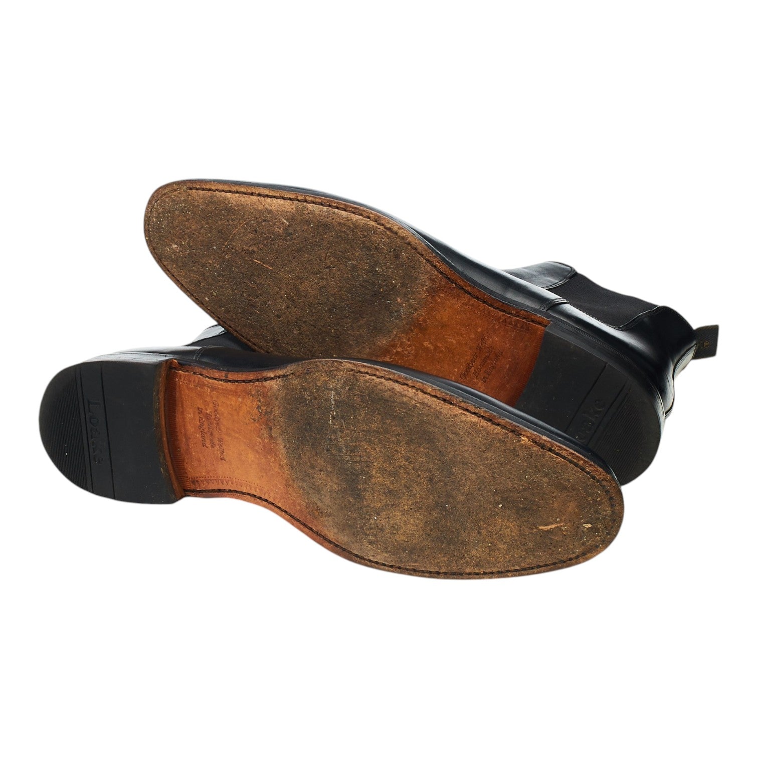 Loake Petworth bottines chelsea cuir noir UK 12