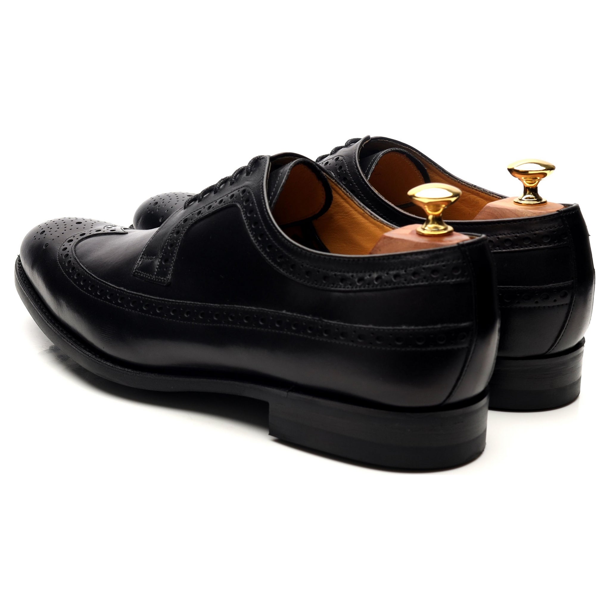 Barker Bath derby brogue cuir noir pointure UK 9