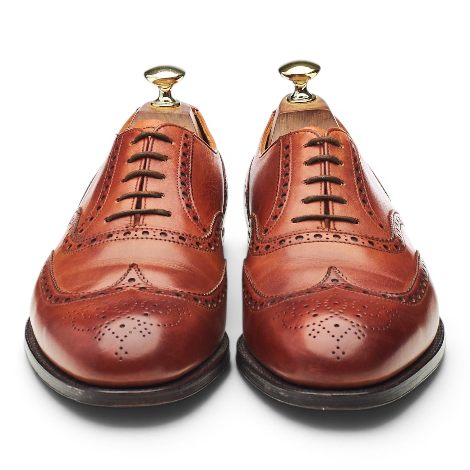 Crockett & Jones London oxford cuir marron UK 7.5