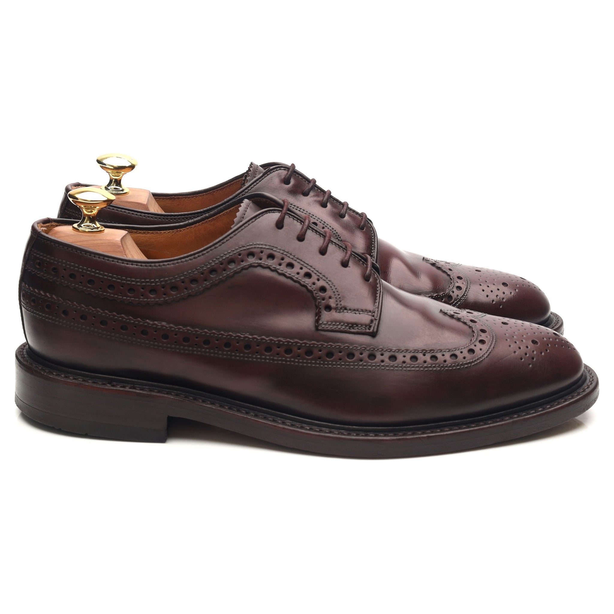 Loake Royal Brogue derby cuir bordeaux 8 poli