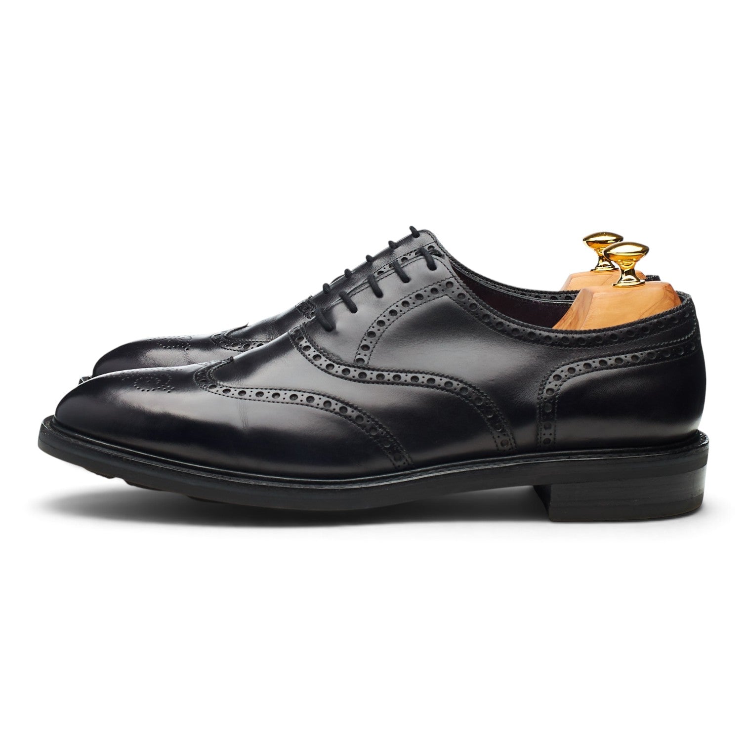 John Lobb Stowey oxford cuir noir 11.5 brogue