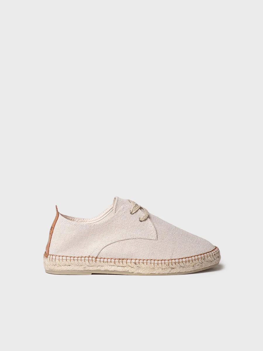 Toni Pons Dixon espadrille homme écru coton et jute