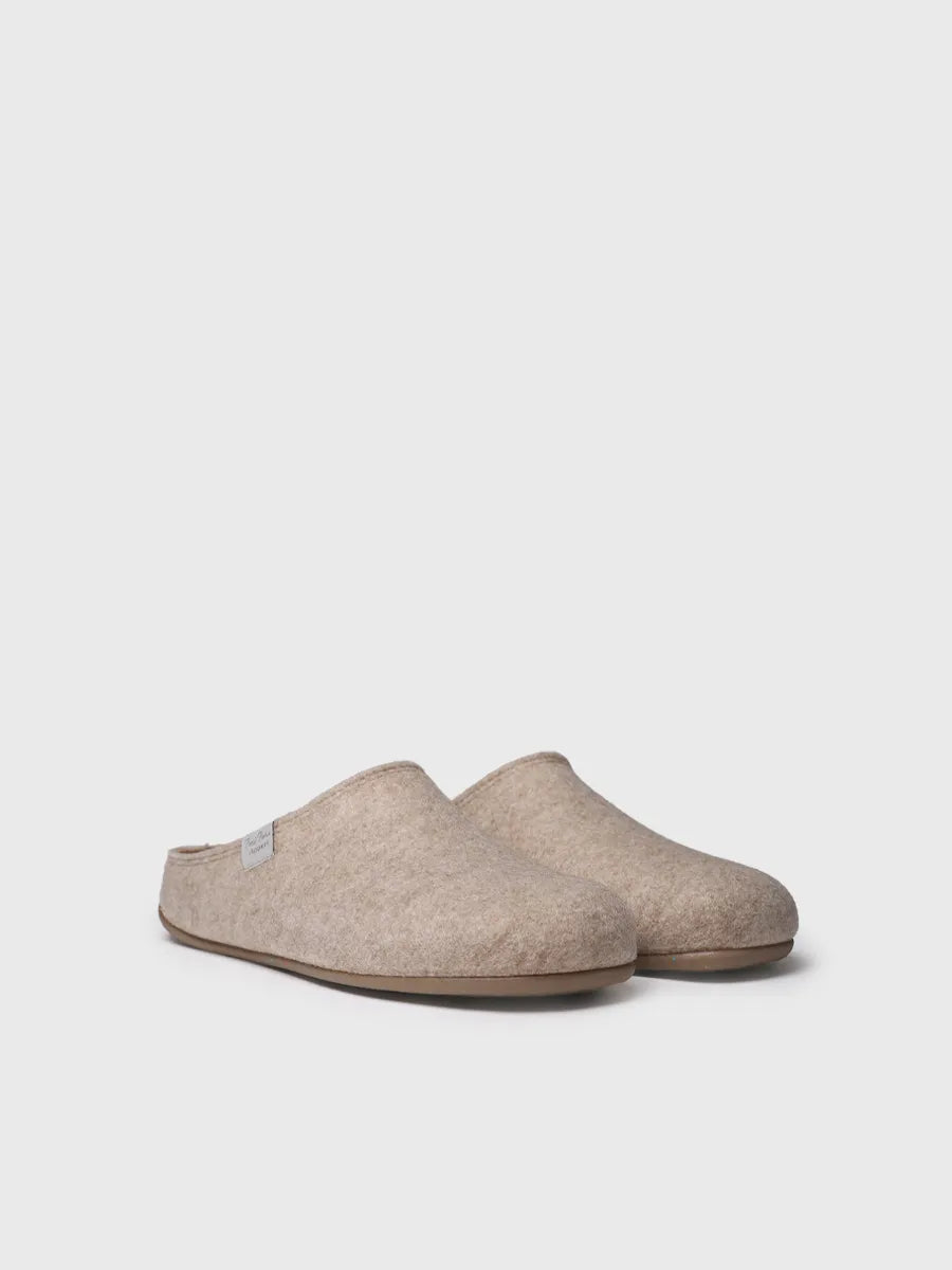 Toni Pons Neo-FR chausson homme feutre recyclé beige