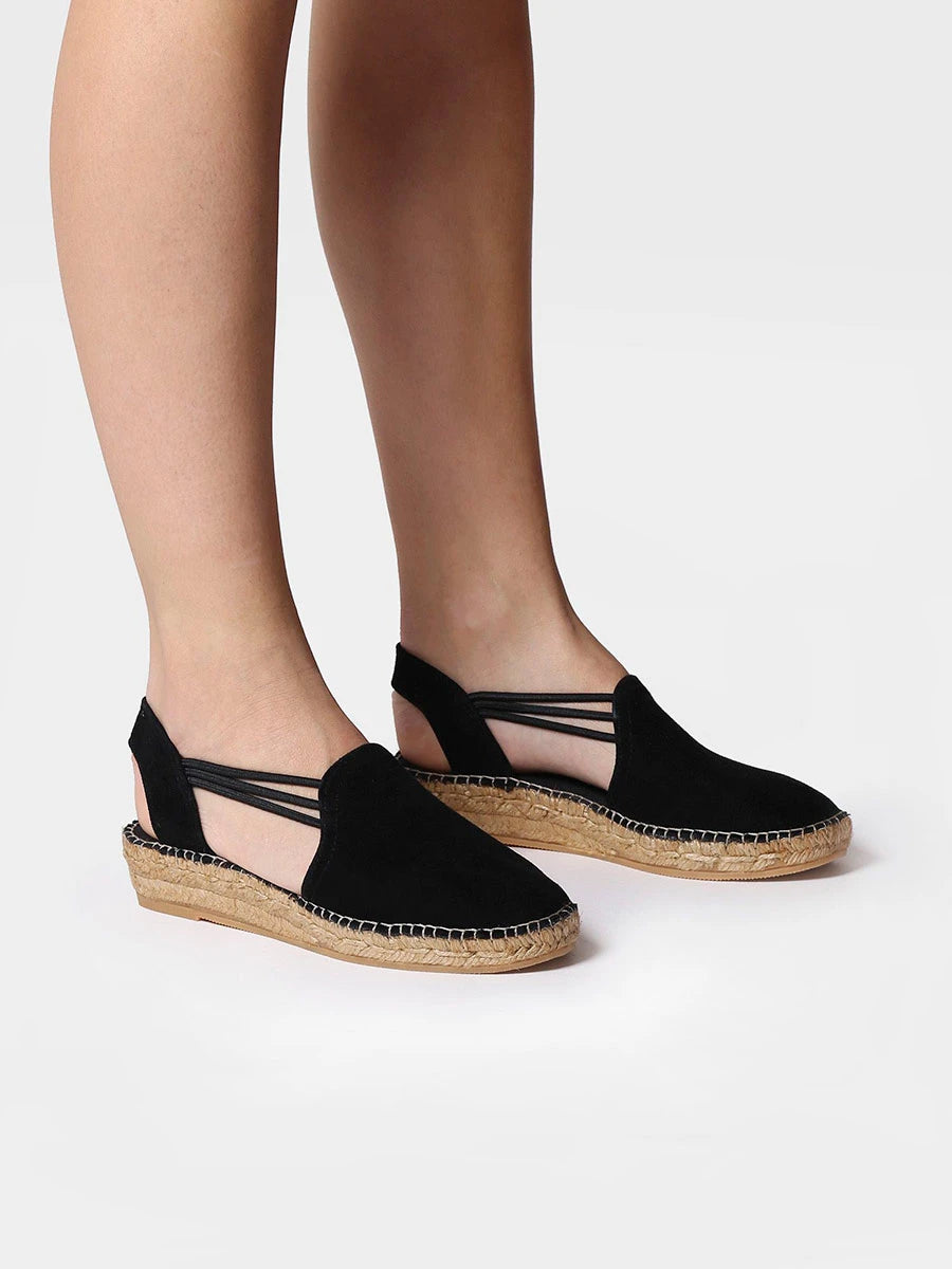 Toni Pons Nuria espadrilles compensees daim talon 3 cm