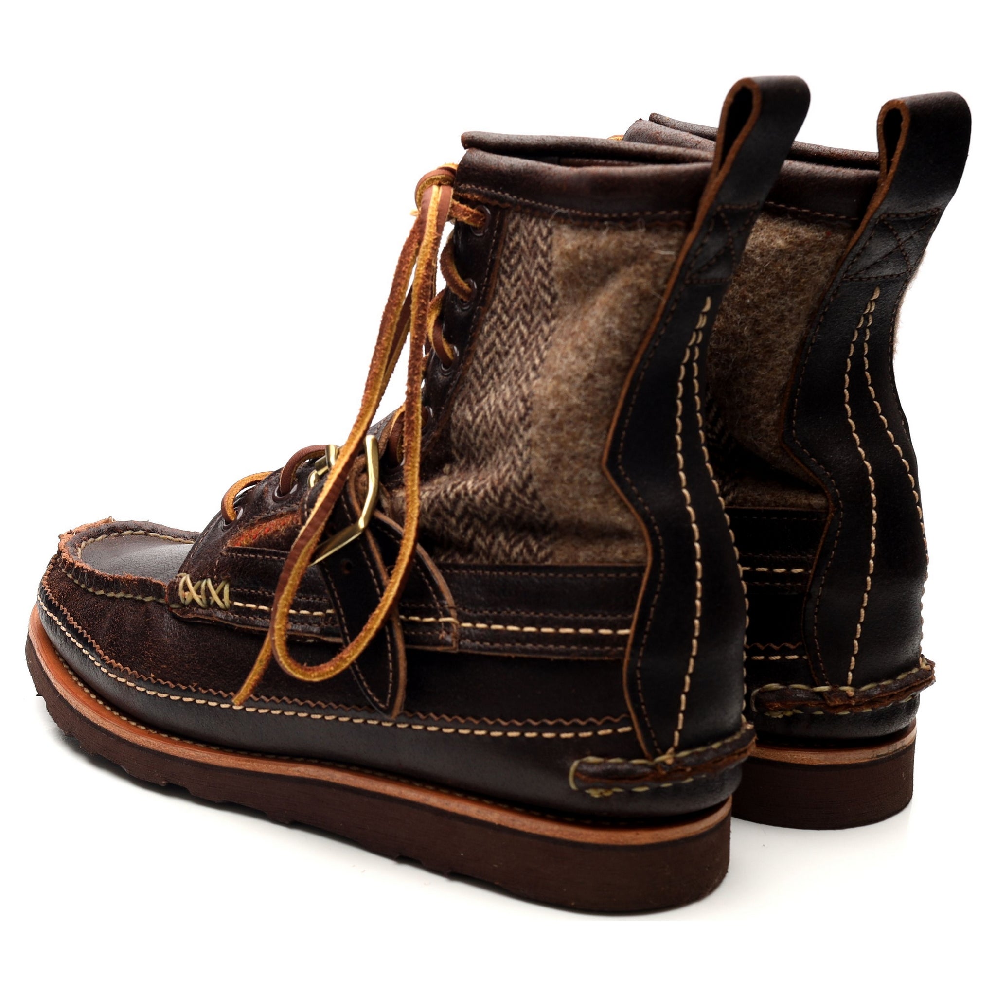 Yuketen Maine Guide bottes cuir marron pointure UK 7