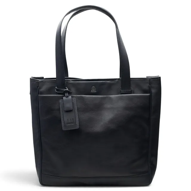 Dunhill Traveller Utility sac tote cuir bleu marine