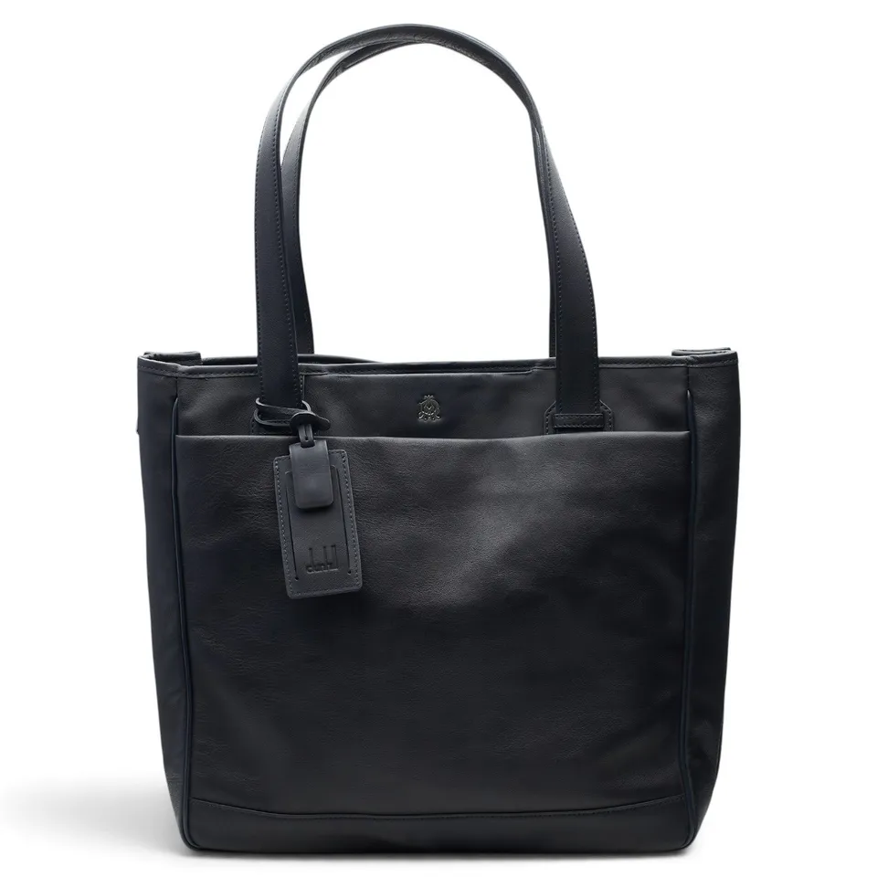 Dunhill Traveller Utility sac tote cuir bleu marine