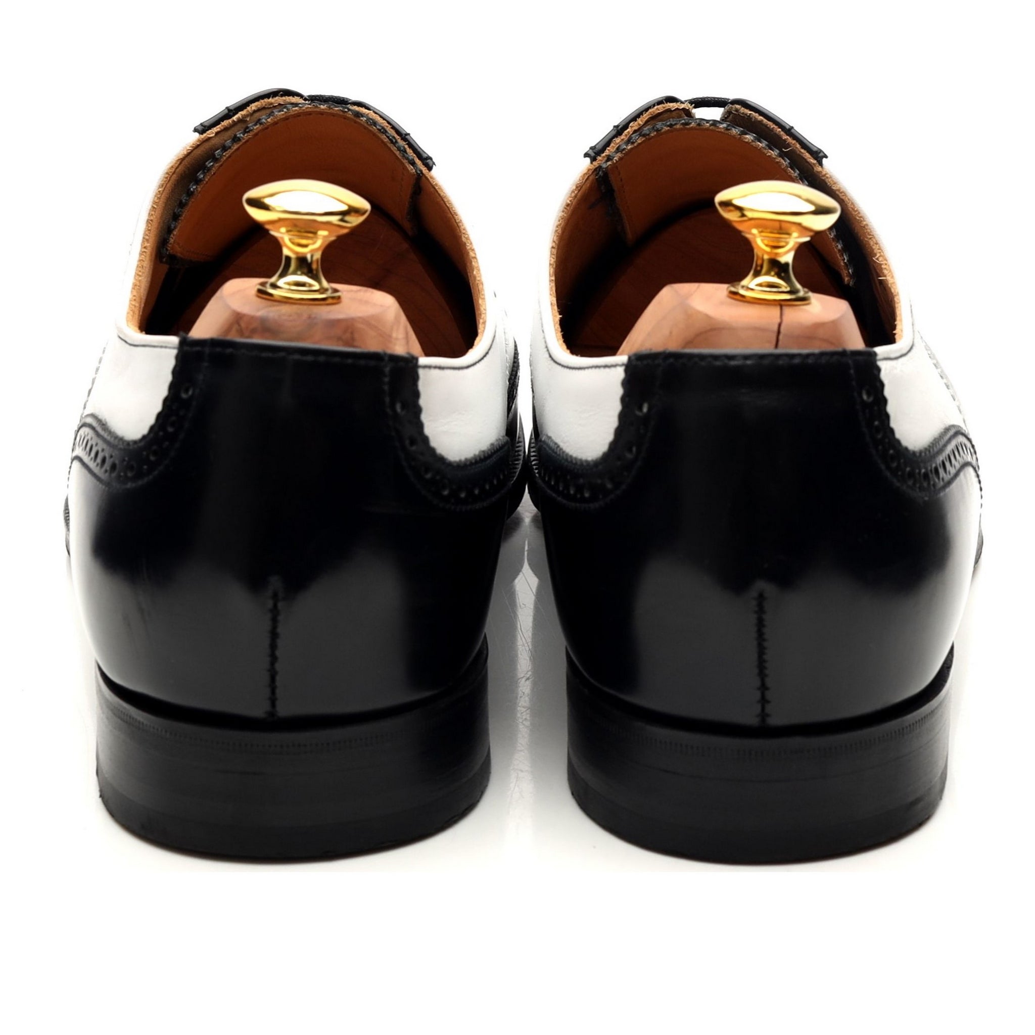 Shipton & Heneage George richelieu cuir noir blanc 12 UK