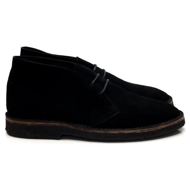 Anglo-Italian Chukka Boots Suède Noir UK 7.5