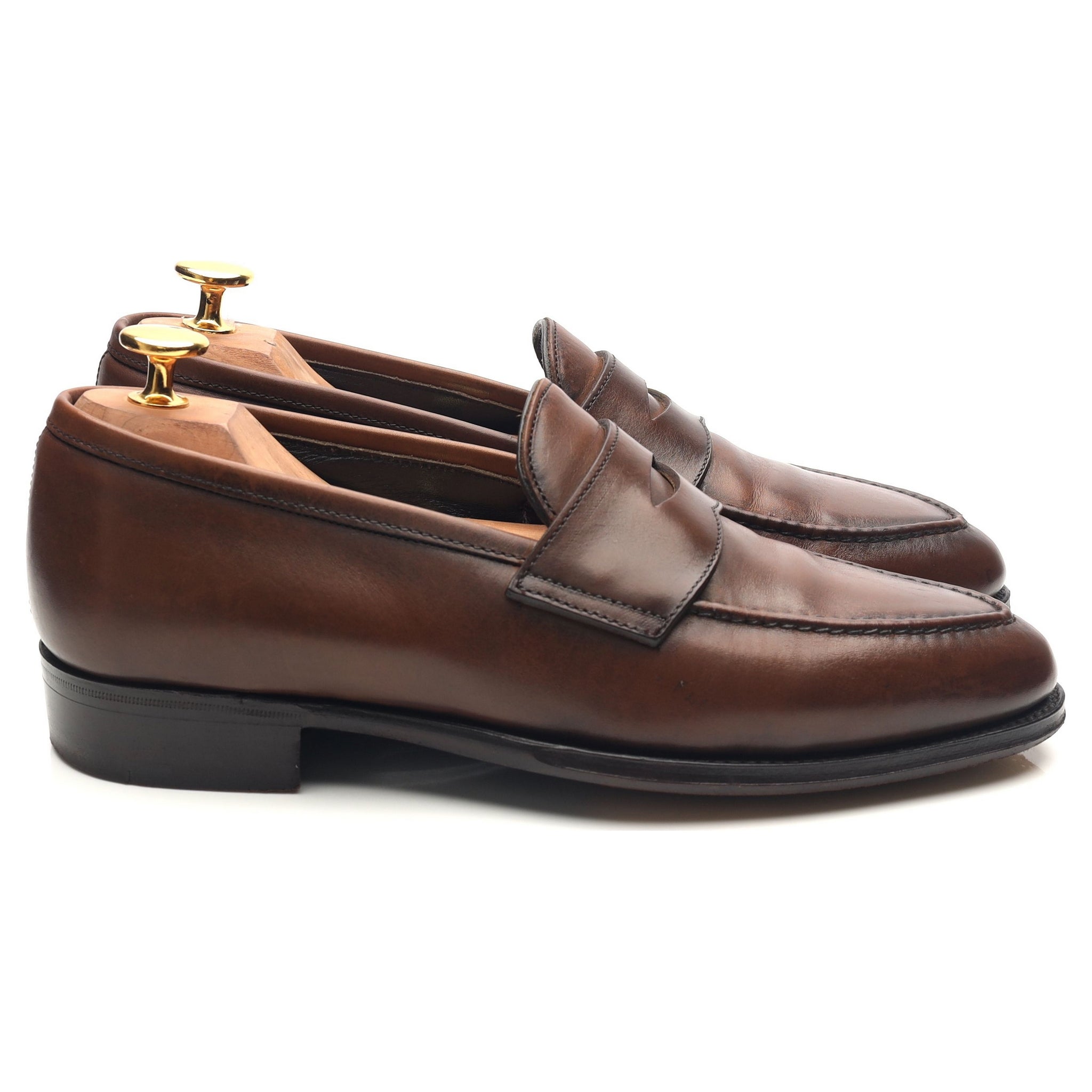 George Cleverley Bradley II mocassin cuir marron UK 5